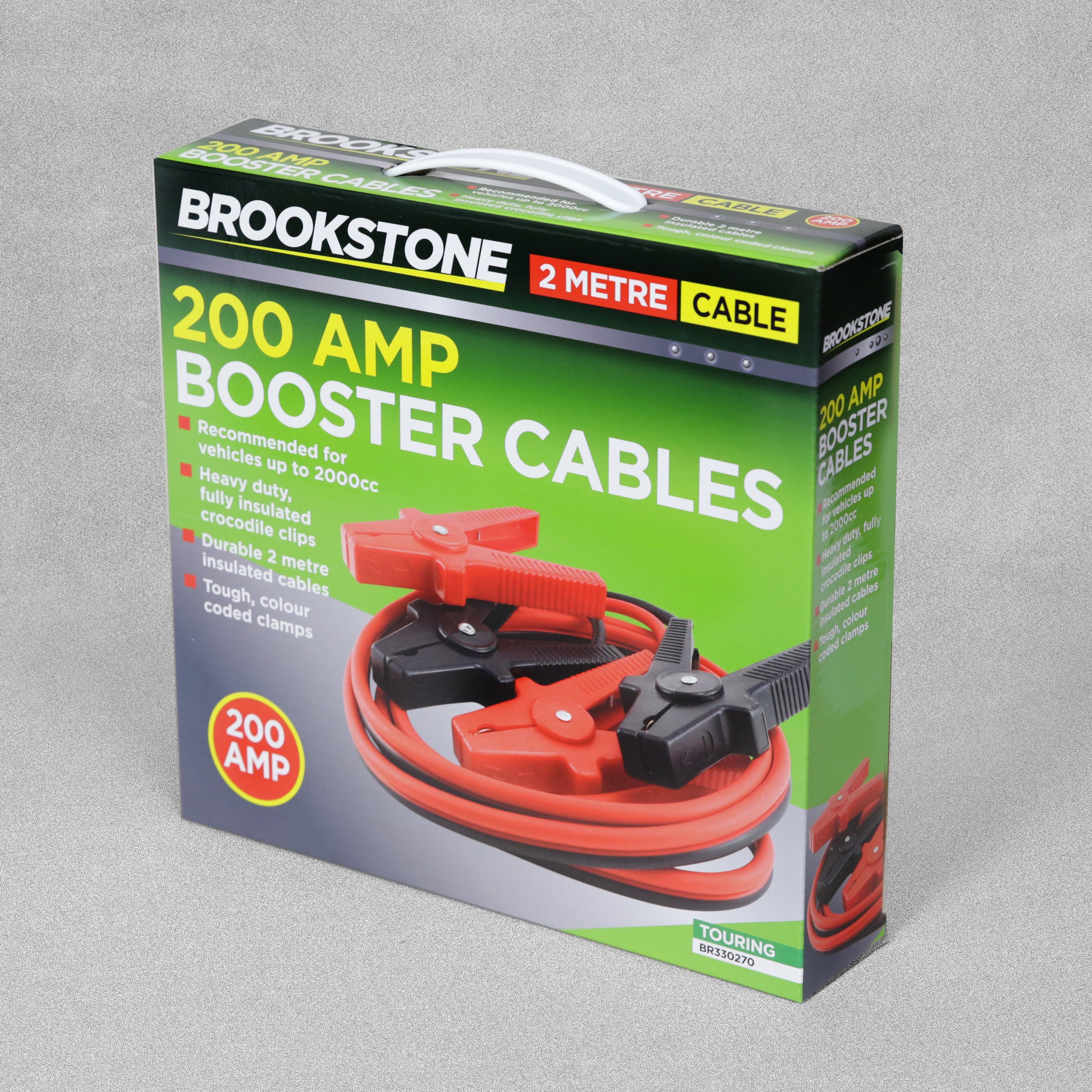 Brookstone 200 AMP Booster Cables 2 Metre