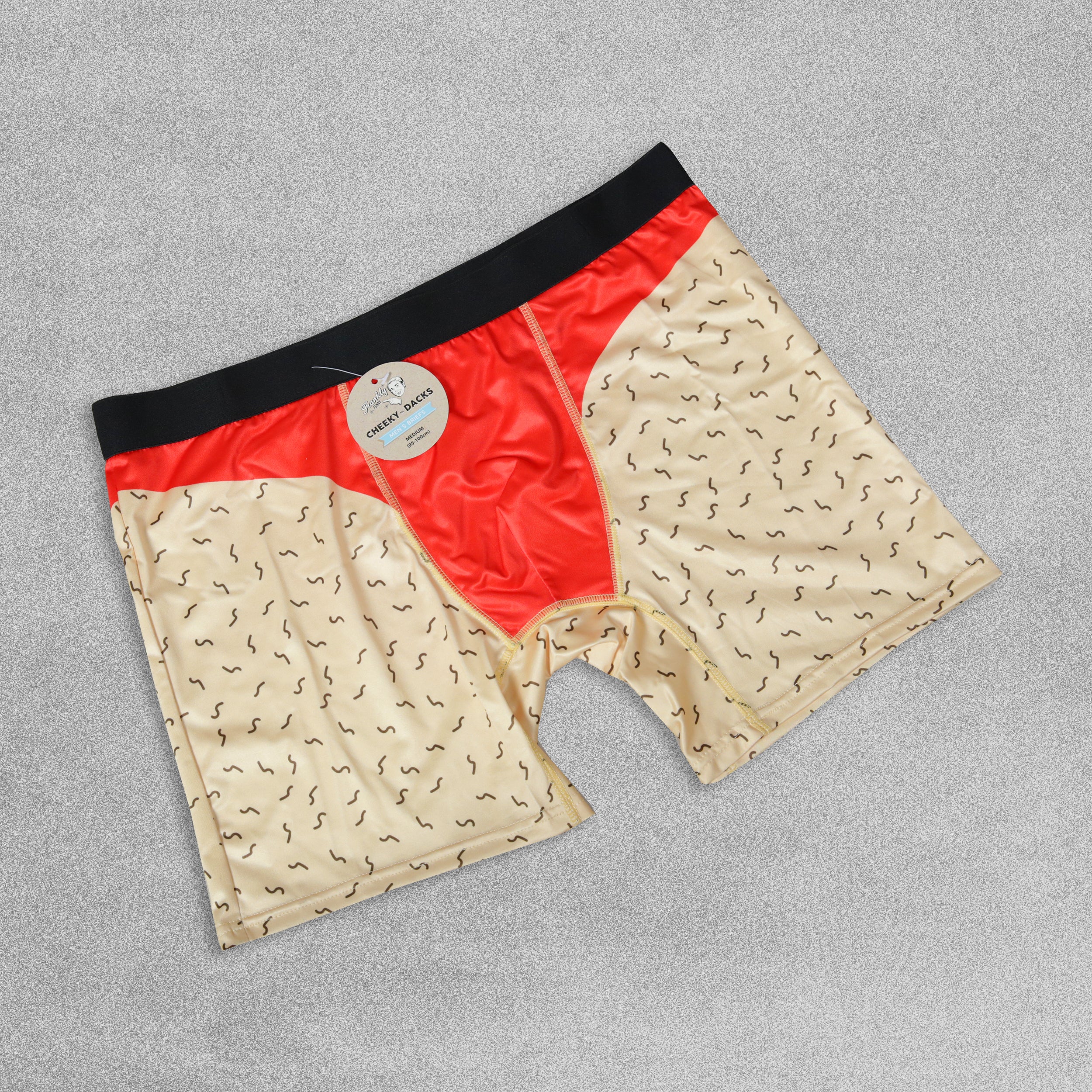 Mens Novelty Boxer Shorts - Red Pants!