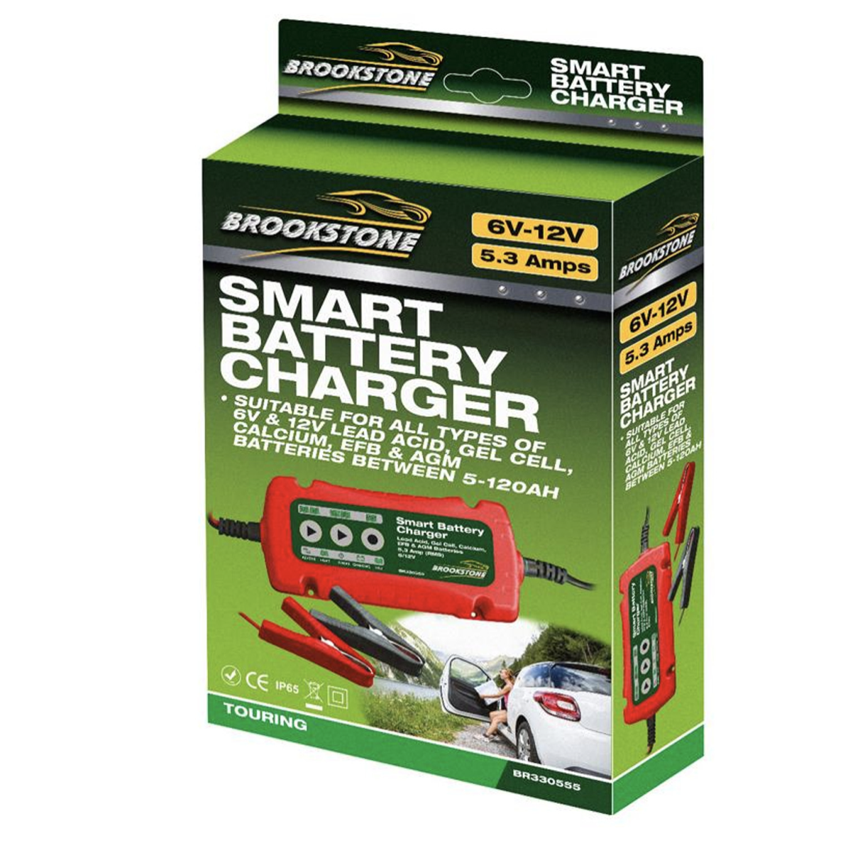 Brookstone Smart Battery Charger 6V 12V