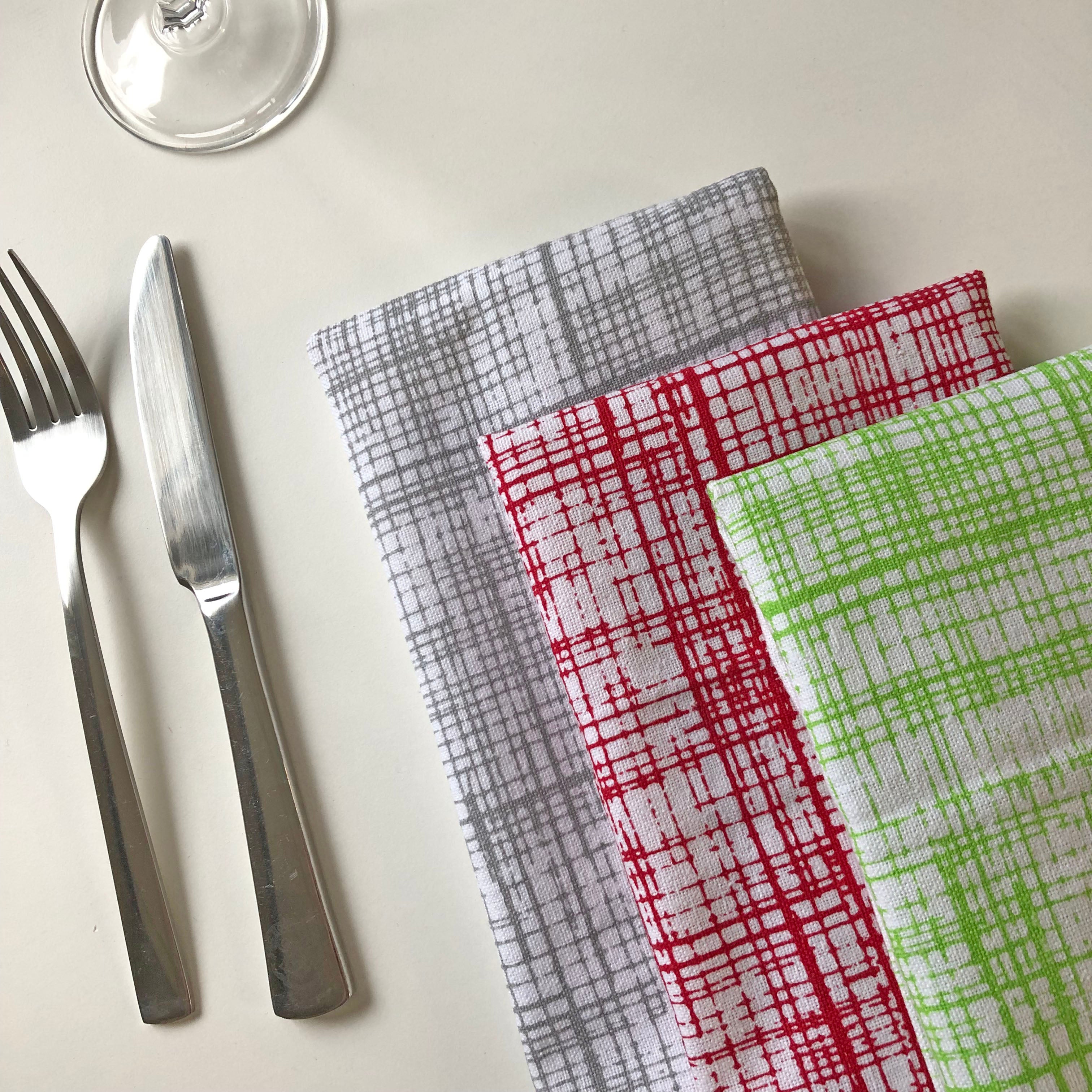 Cote-de-Amor Cotton Dinner Napkins 42 x 42cm - Set of 12