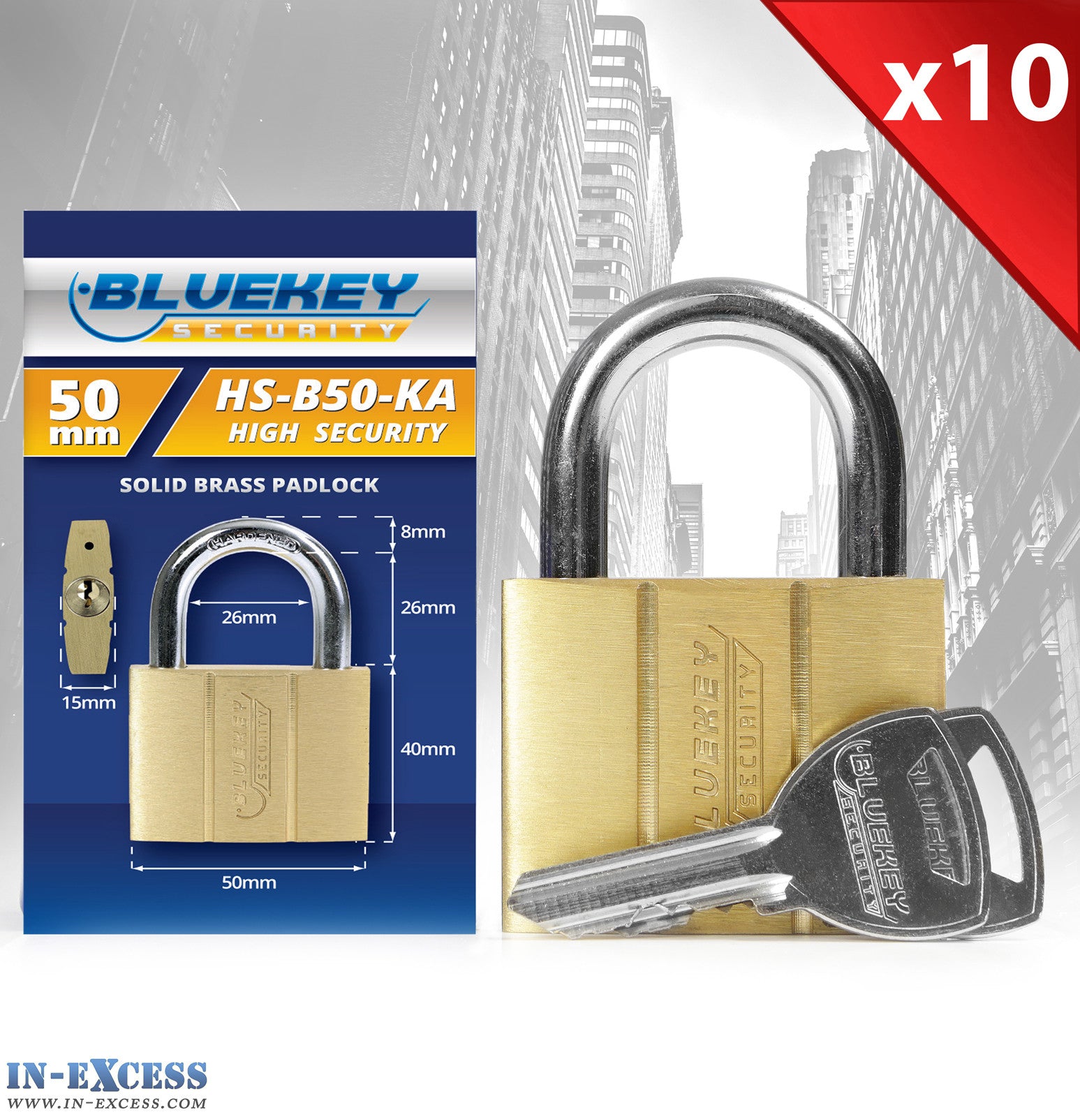 10 padlocks with clearance same key