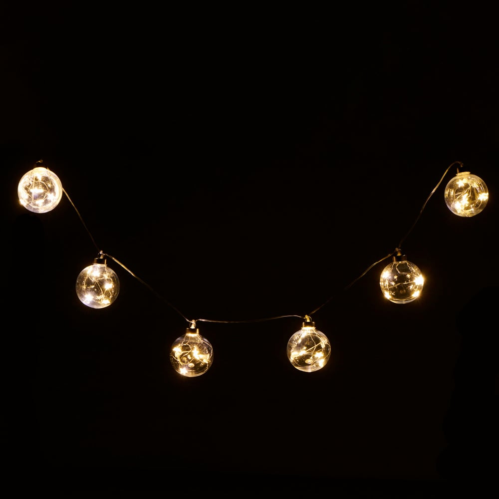 6 Encapsulated Stars Bulb String Light - Batteries Included