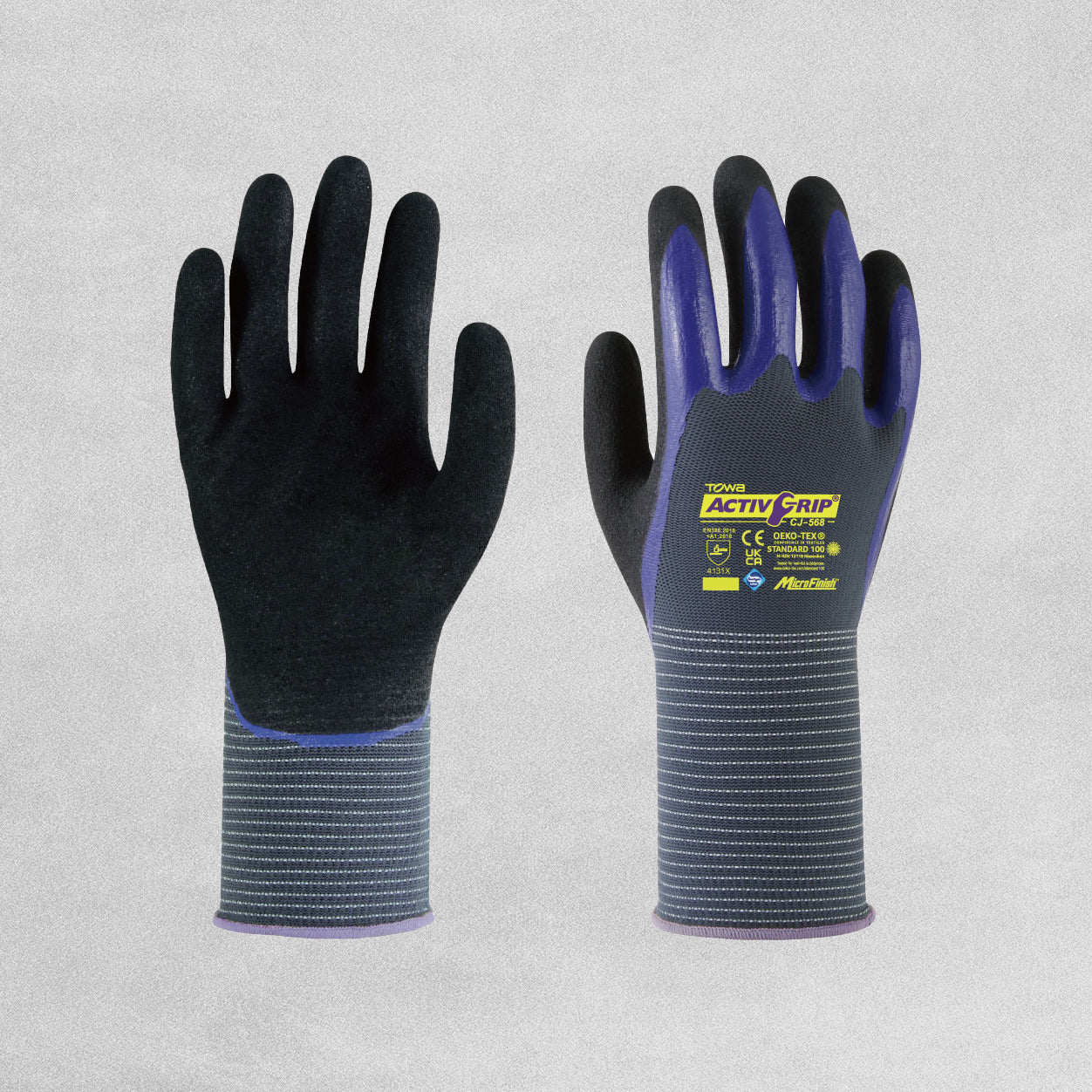 Towa ActivGrip CJ-568 Industrial Gloves - Various Sizes Available