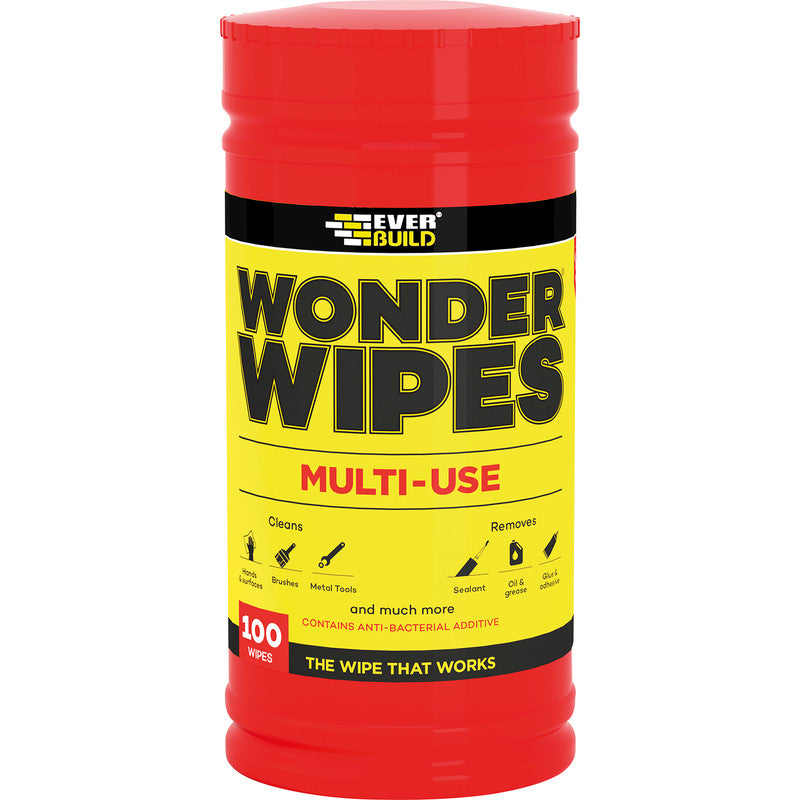 EverBuild Multi-Use Anti-Bacterial Wonder Wipes - 100 Wipes