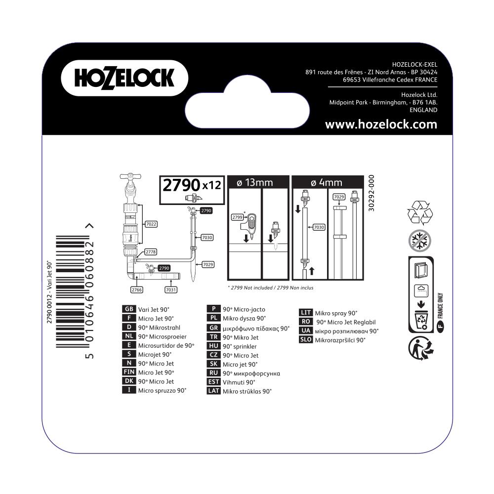 Hozelock 2790 Strip Micro Jet 4mm & 13mm - Pack of 12