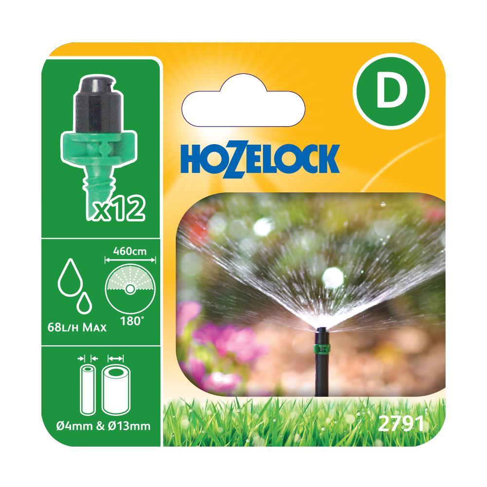 Hozelock 2791 Micro Jet 4mm & 13mm - Pack of 12