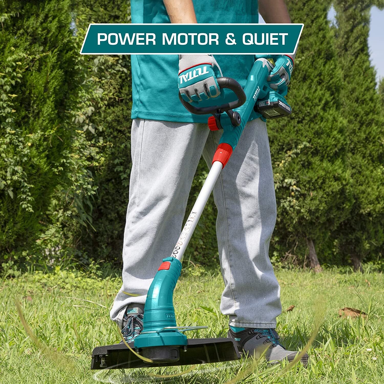 Total Li-Ion 20V Grass Trimmer (with Battery & Charger) - TGTLI203285