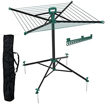 Better 17M Pop Up Portable Indoor, outdoor, camping airer - Includes Carry Bag, Anchor Pegs & Sock Clip