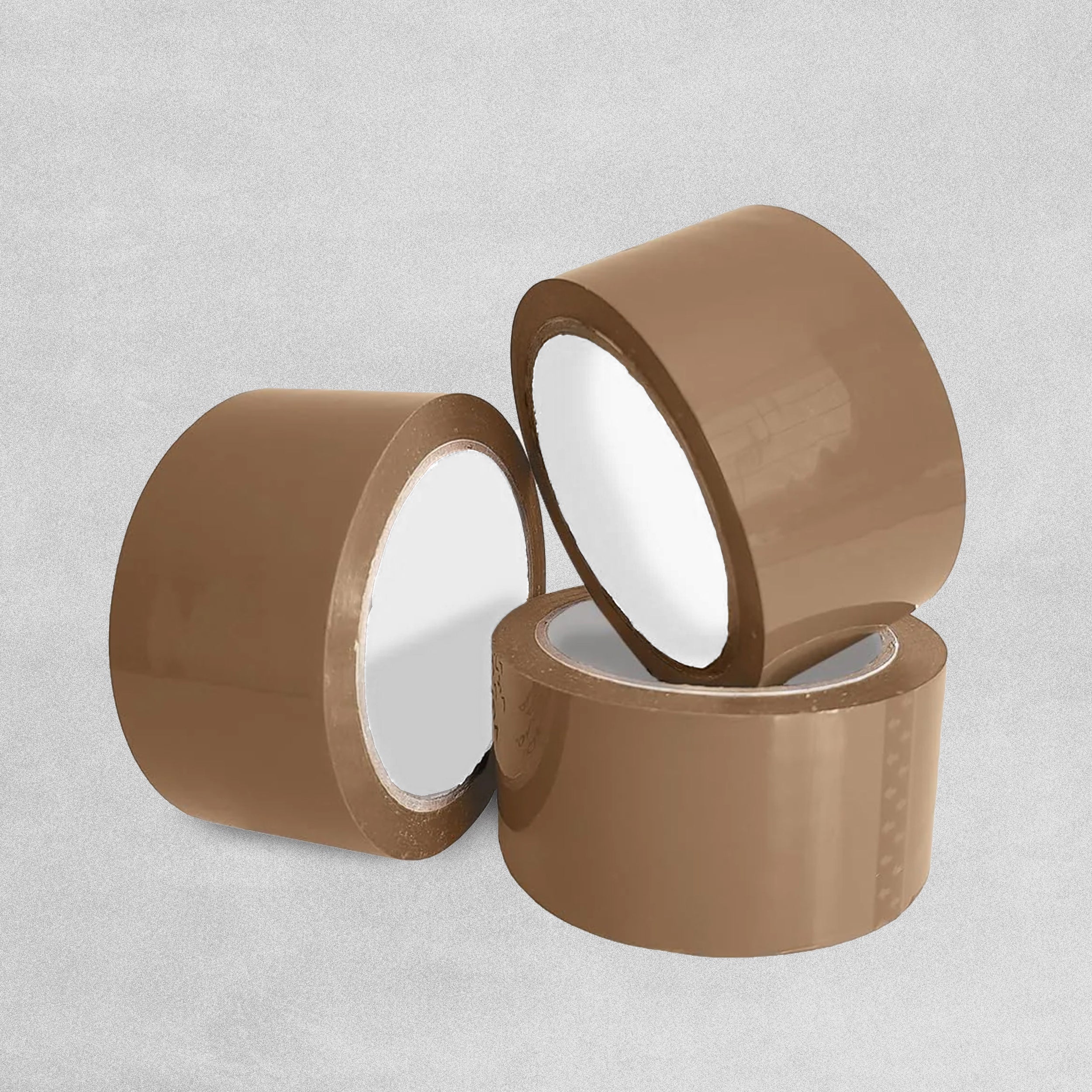 Brown Packing Sticky Tape 48mm x 66m - 3 Rolls