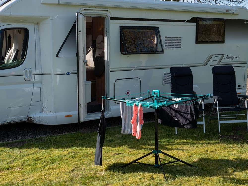 Better 17M Pop Up Portable Indoor, outdoor, camping airer - Includes Carry Bag, Anchor Pegs & Sock Clip