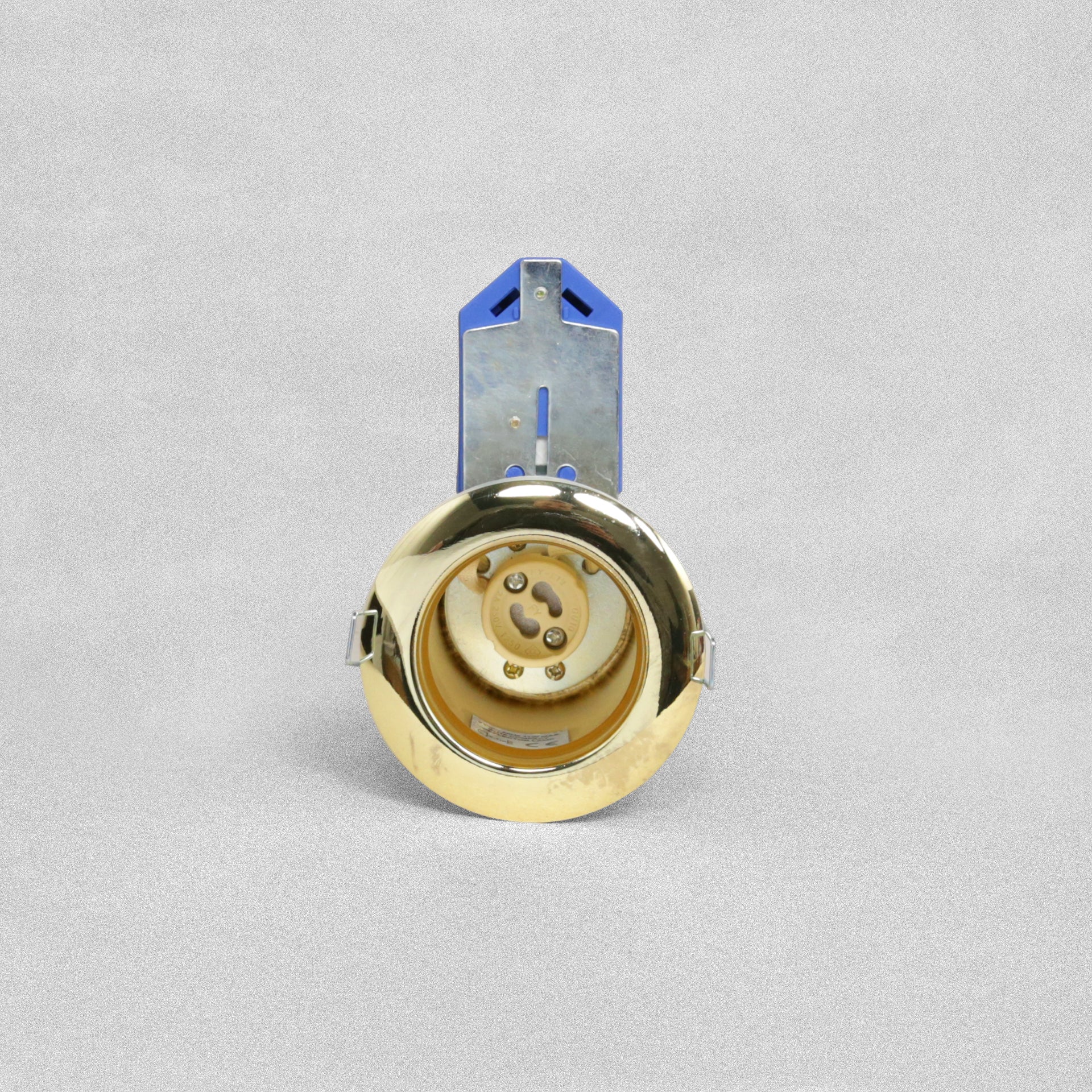 Click 240V GU10 Fire Rated Downlighter - Brass