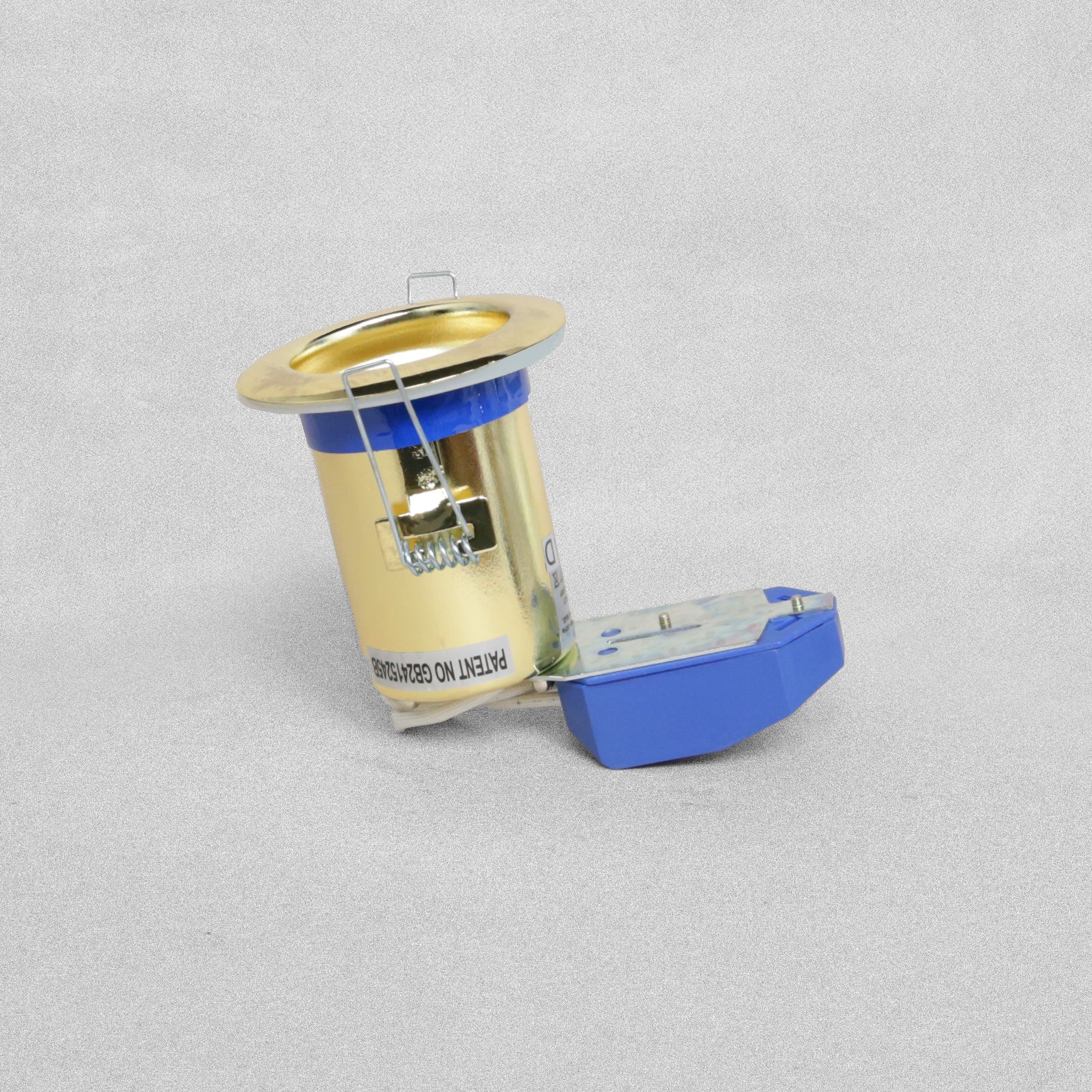 Click 240V GU10 Fire Rated Downlighter - Brass