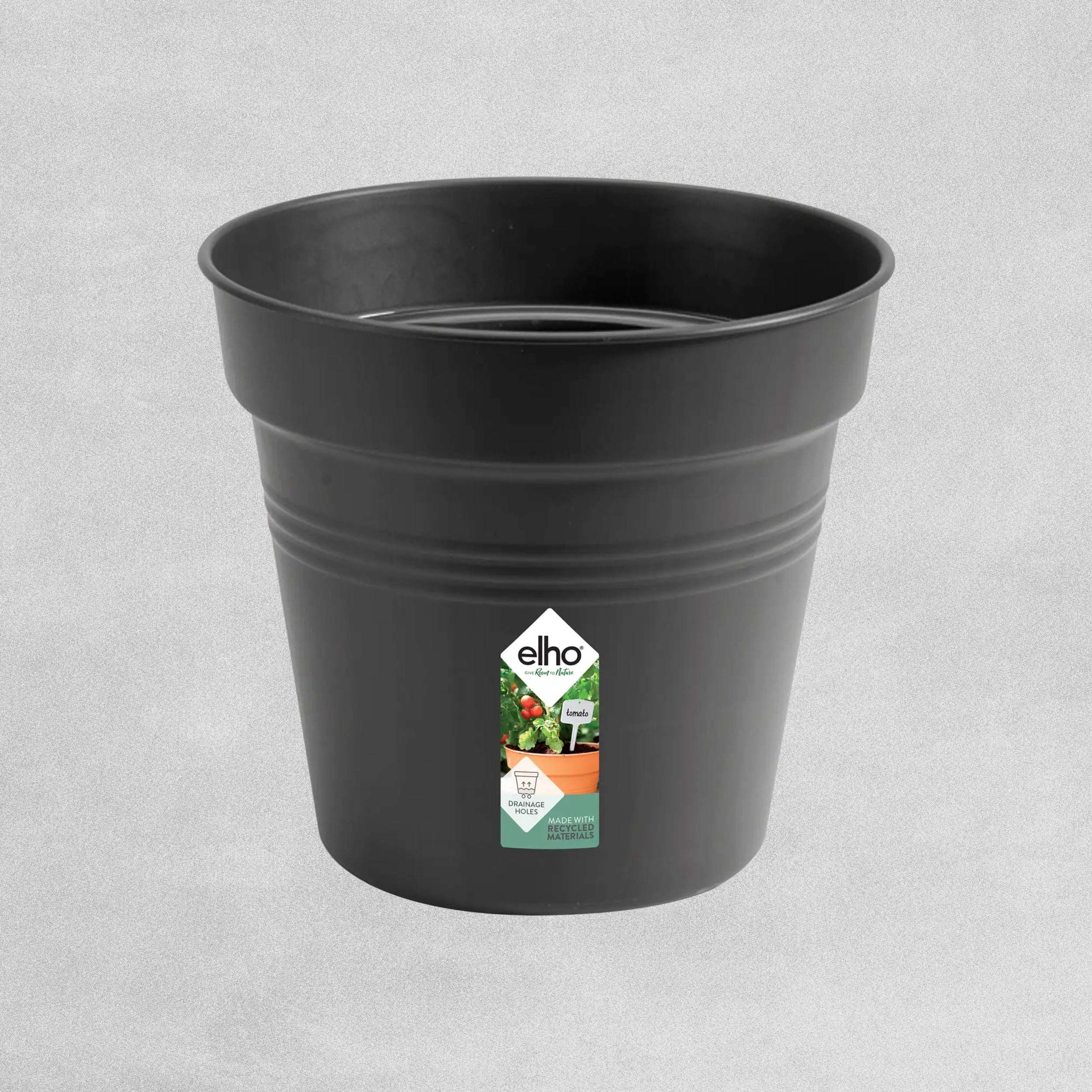 Elho Black Plant Pot - 30cm