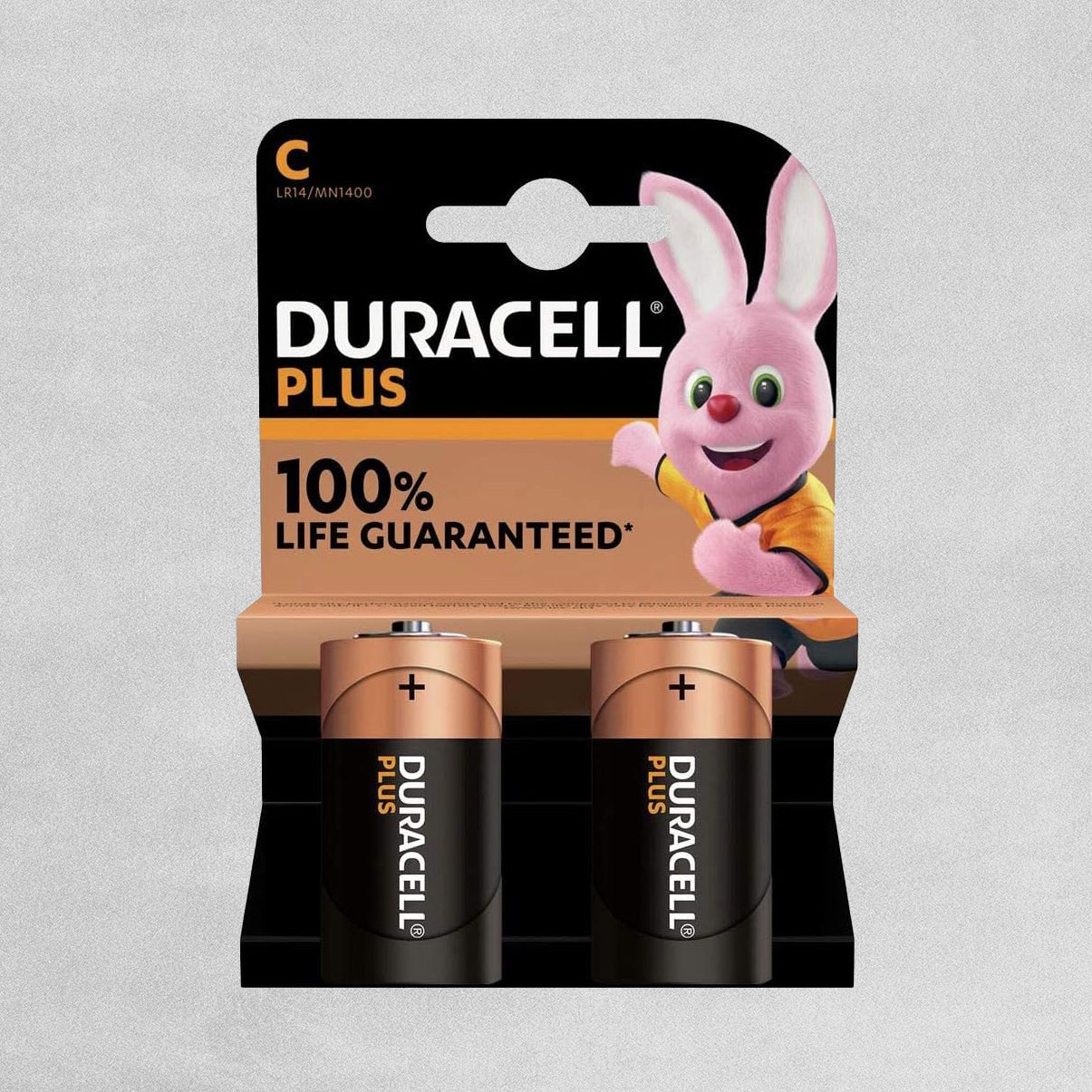 Duracell Plus C Batteries - 2pcs