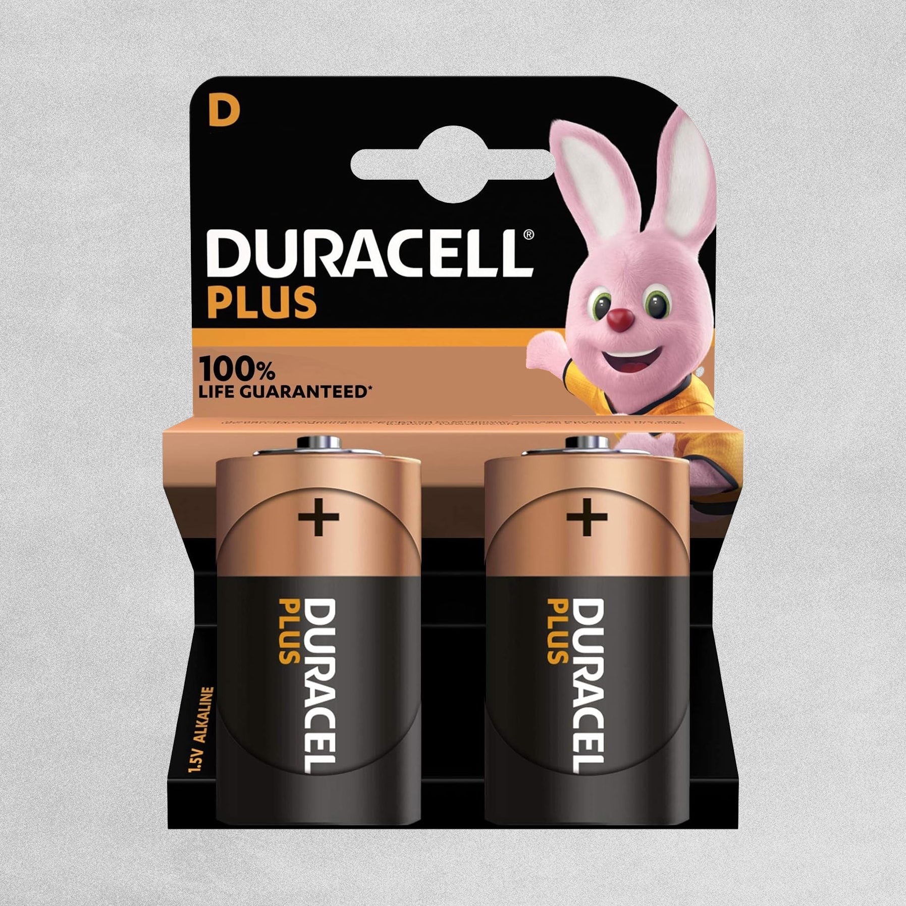 Duracell Plus D Batteries - 2pcs