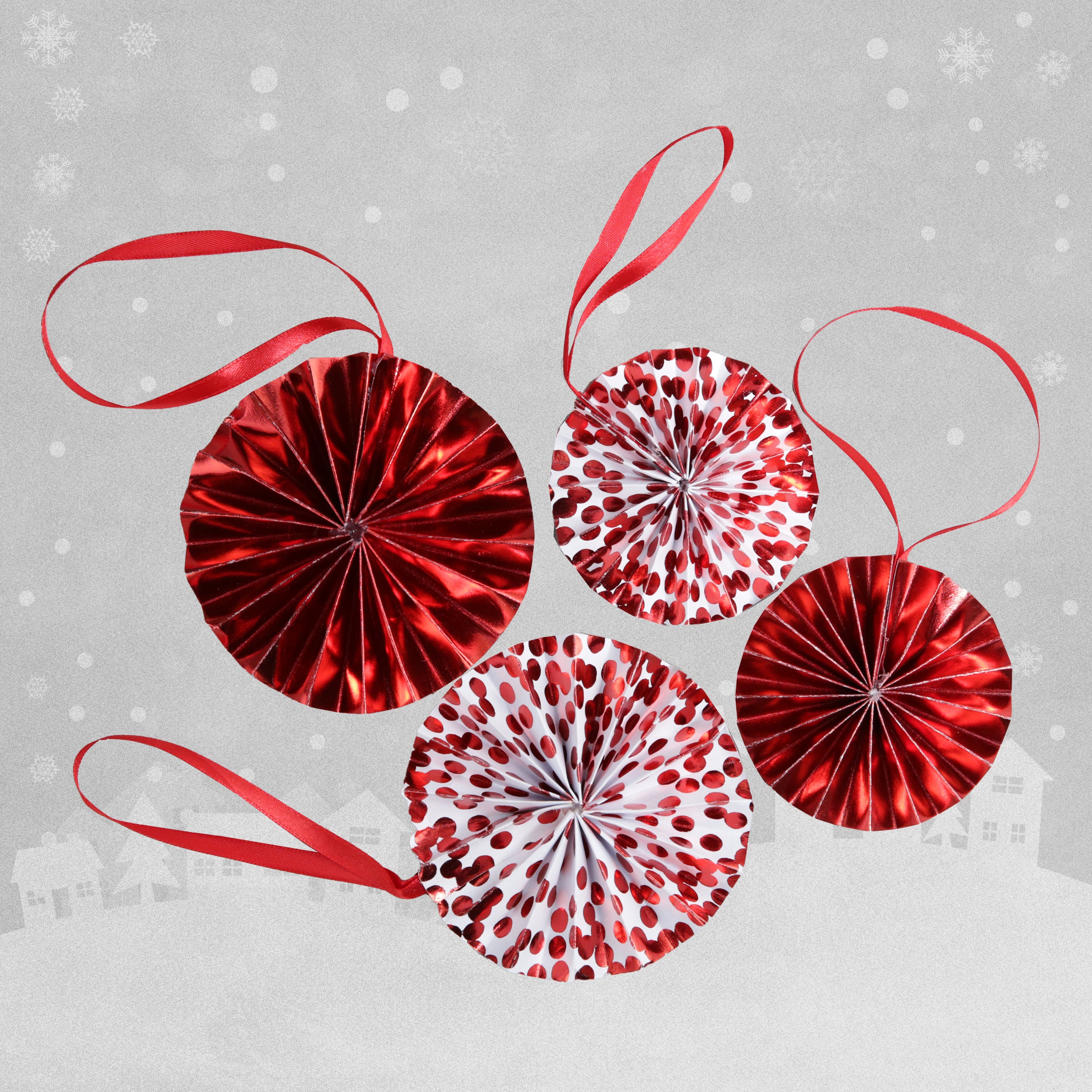 Paper Pinwheel Tree Decorations