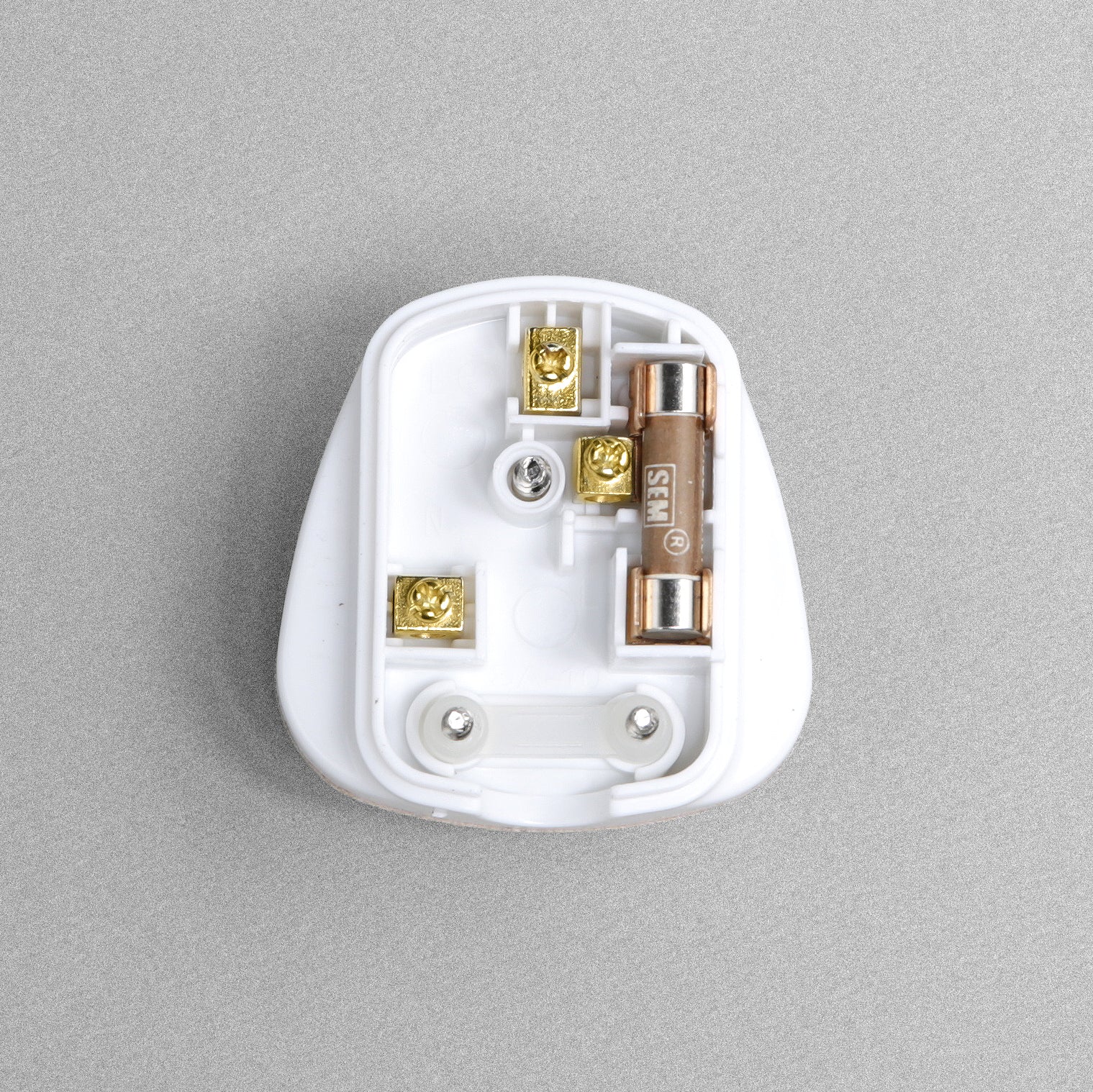 Status Fused 13A Plug - White