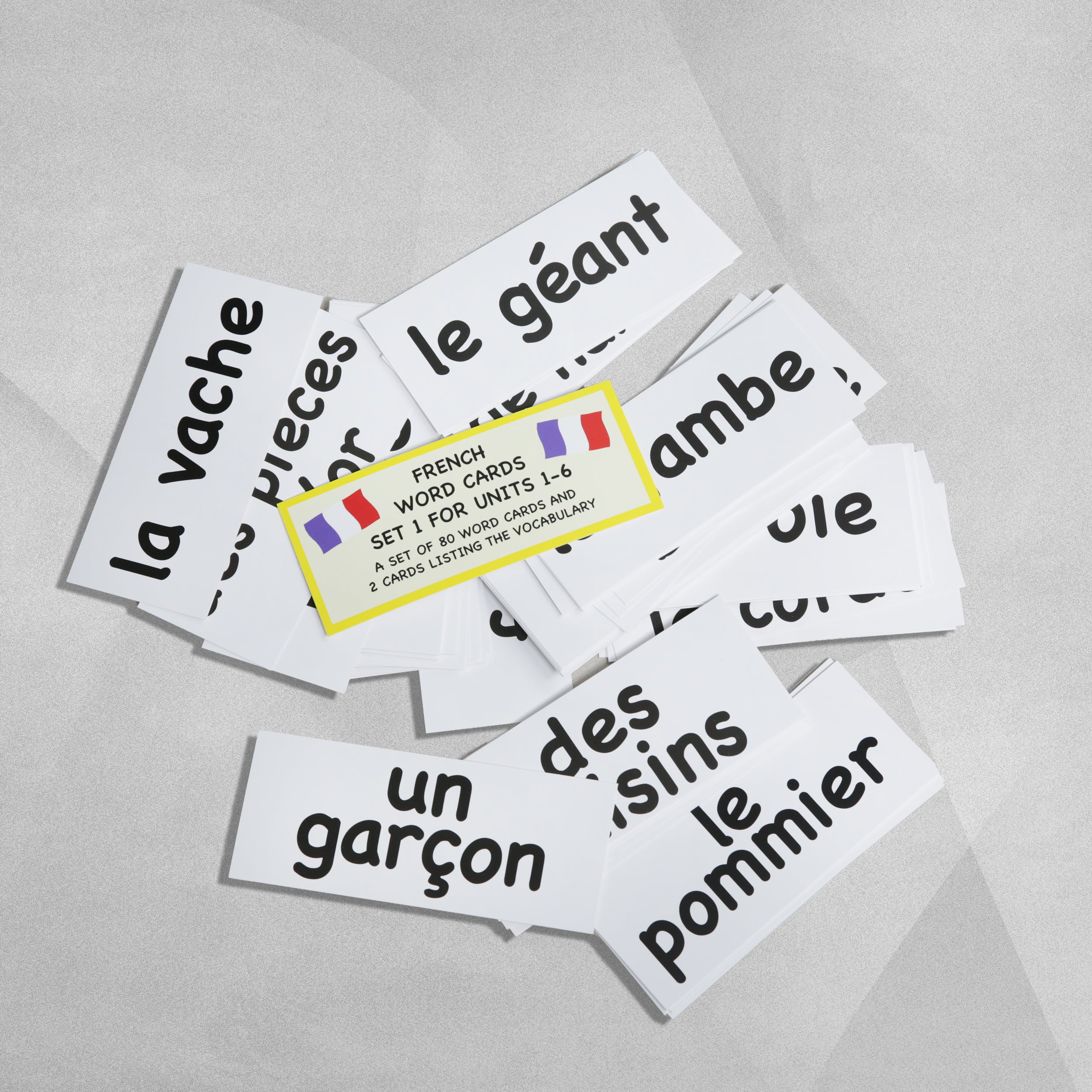 French Word Cards