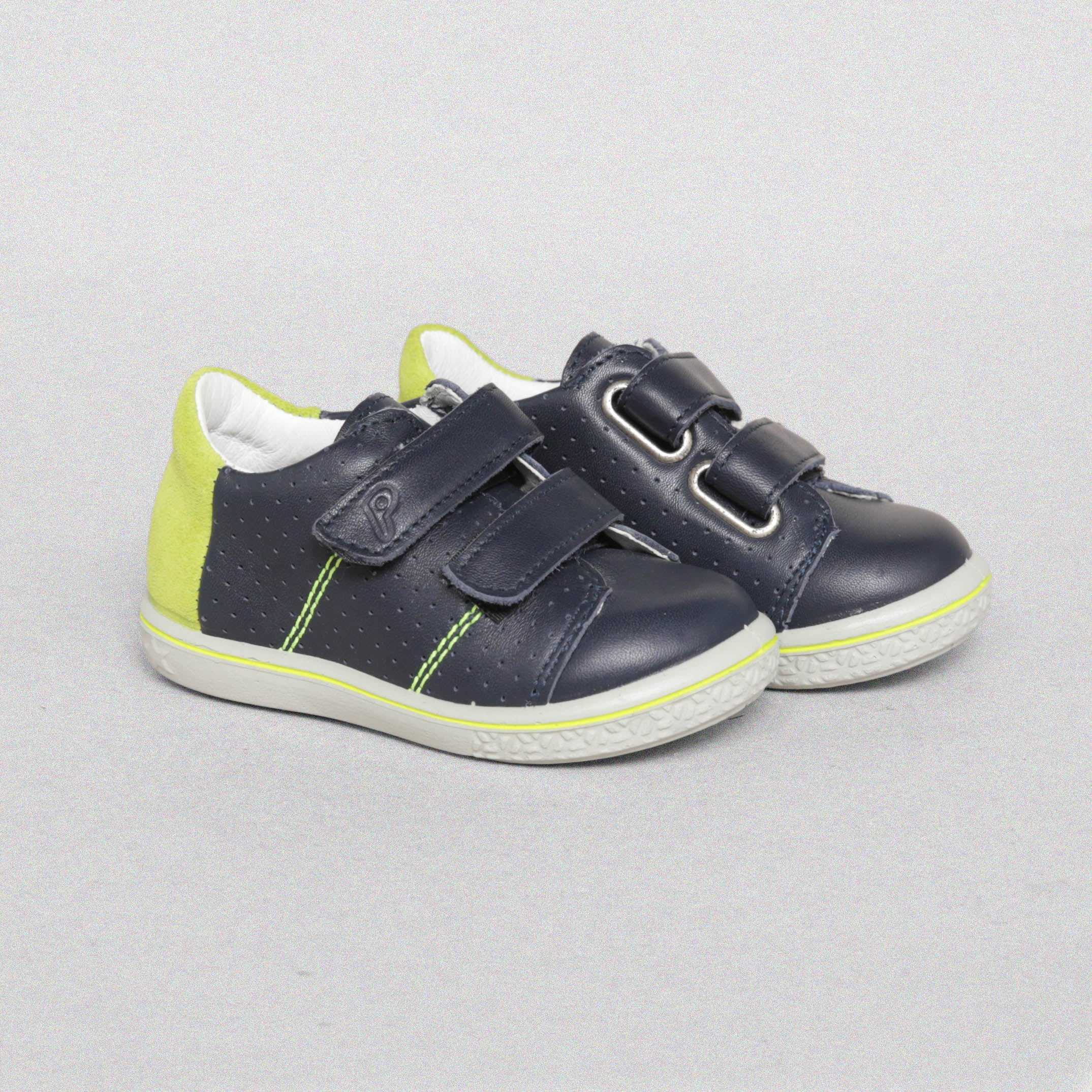 Ricosta Barney Kids Boys Navy Leather Velcro Shoes UK 4 - EU 20