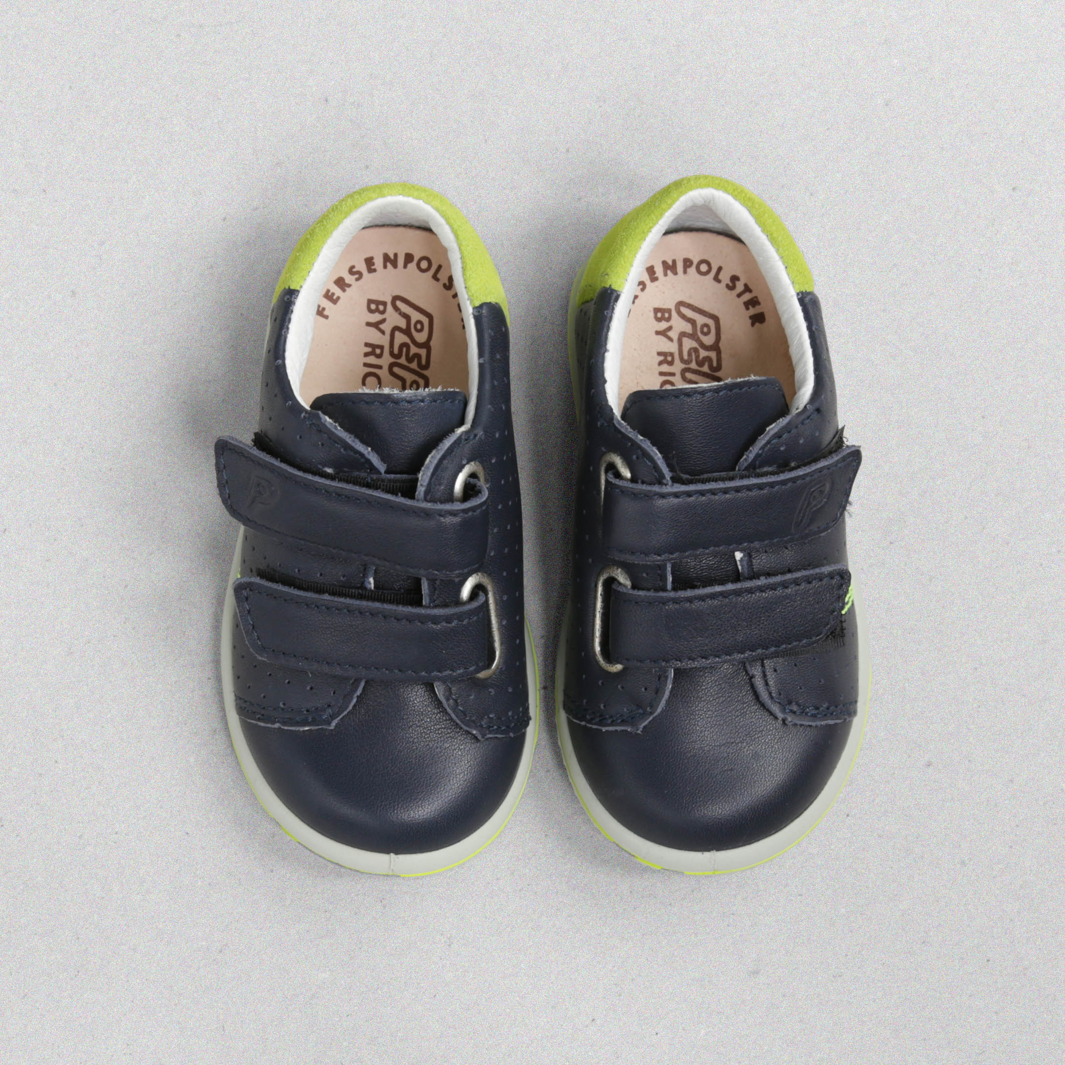 Ricosta Barney Kids Boys Navy Leather Velcro Shoes UK 4 - EU 20