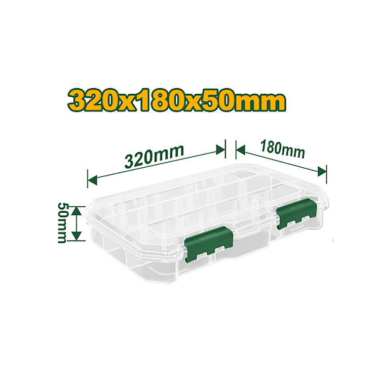 Jadever Transparent Organiser - 320mm x 180mm x 50mm