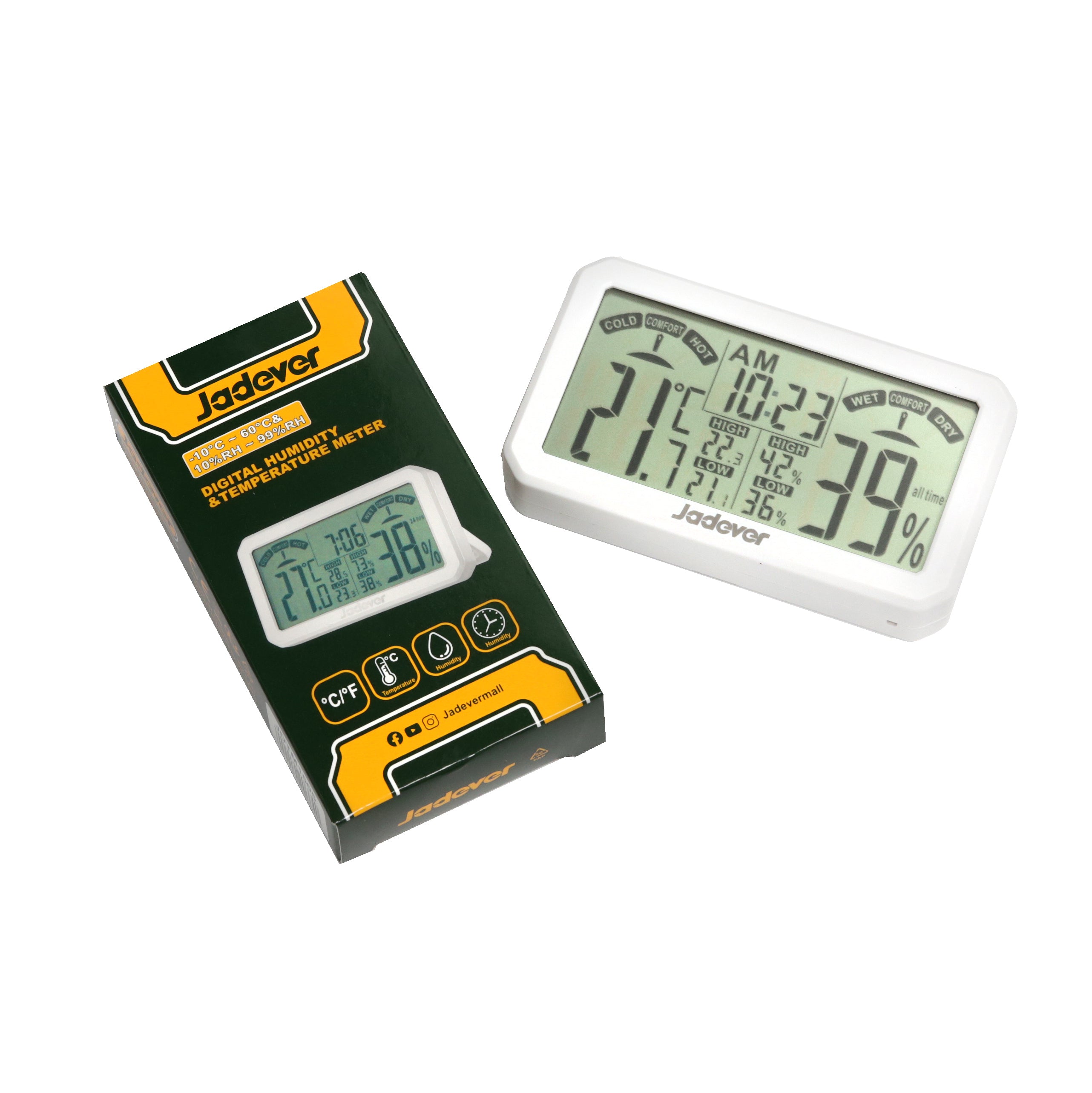 Jadever Digital Humidity & Temperature Meter