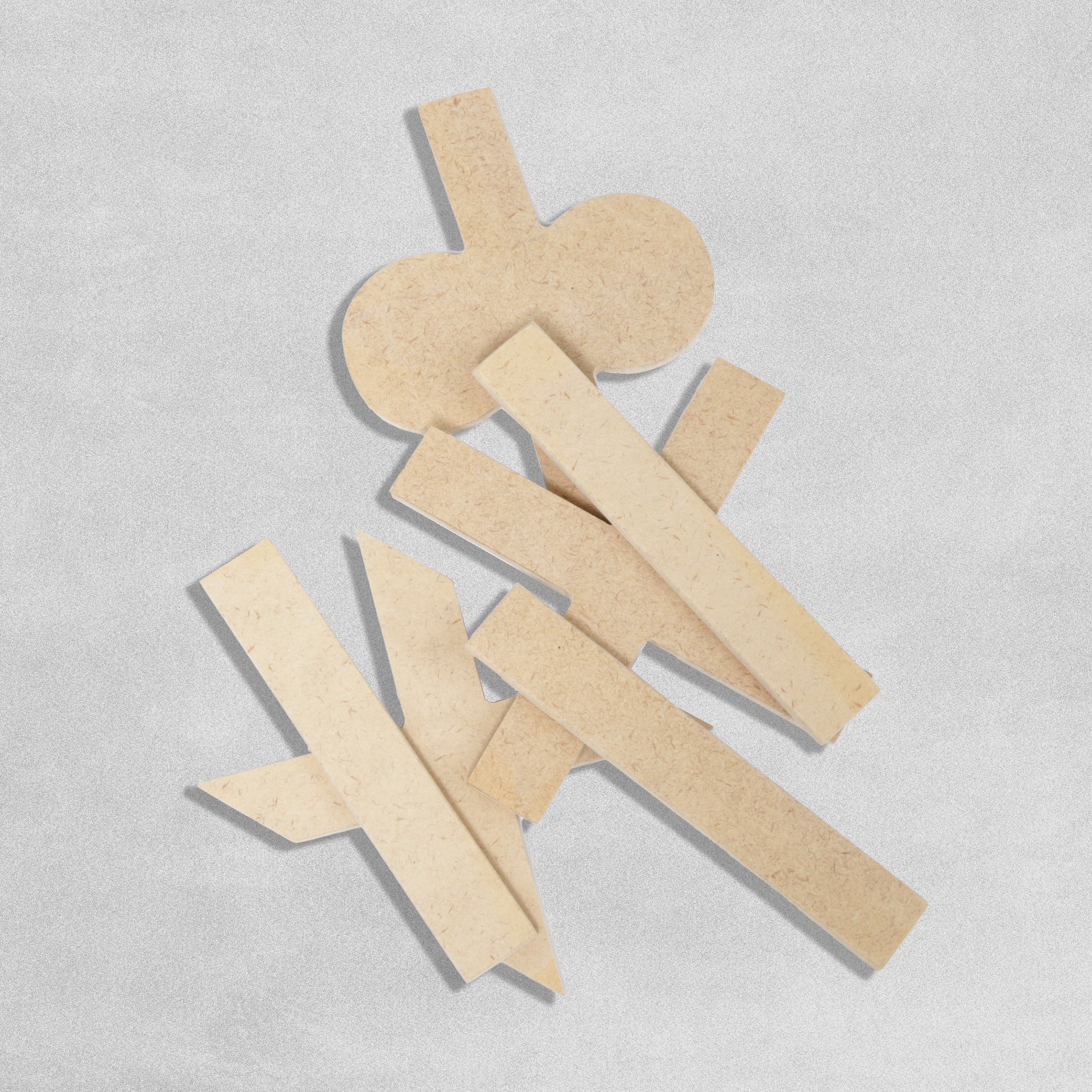 Wooden Maths Symbols - 6pcs