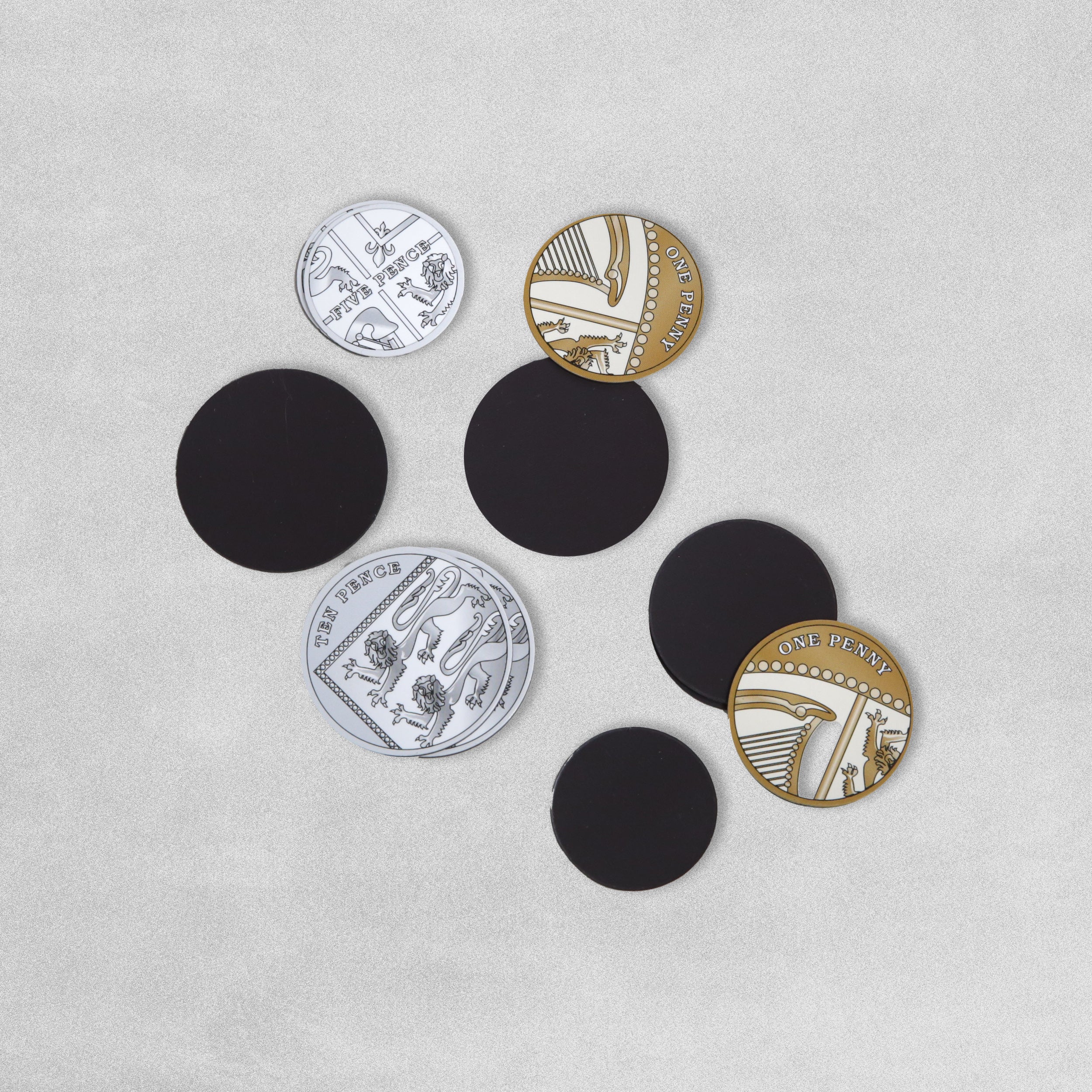 Magnetic Play Coins - 1p, 2p, 5p and 10ps