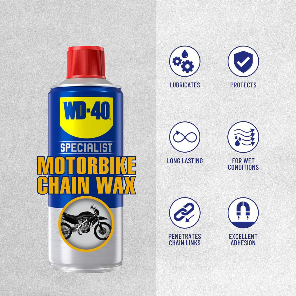 WD-40 Specialist Motorbike Chain Wax - 400ml