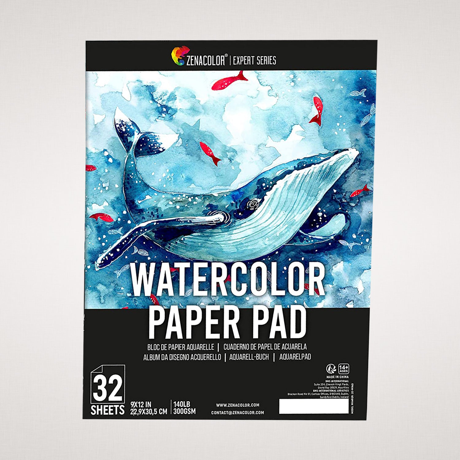 Zenacolor Acrylic Paper Pads (Set of 2) - 24 Acrylic Sheets 9x12