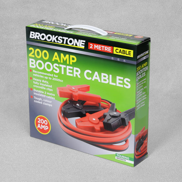 Brookstone 200 AMP Booster Cables 2 Metre