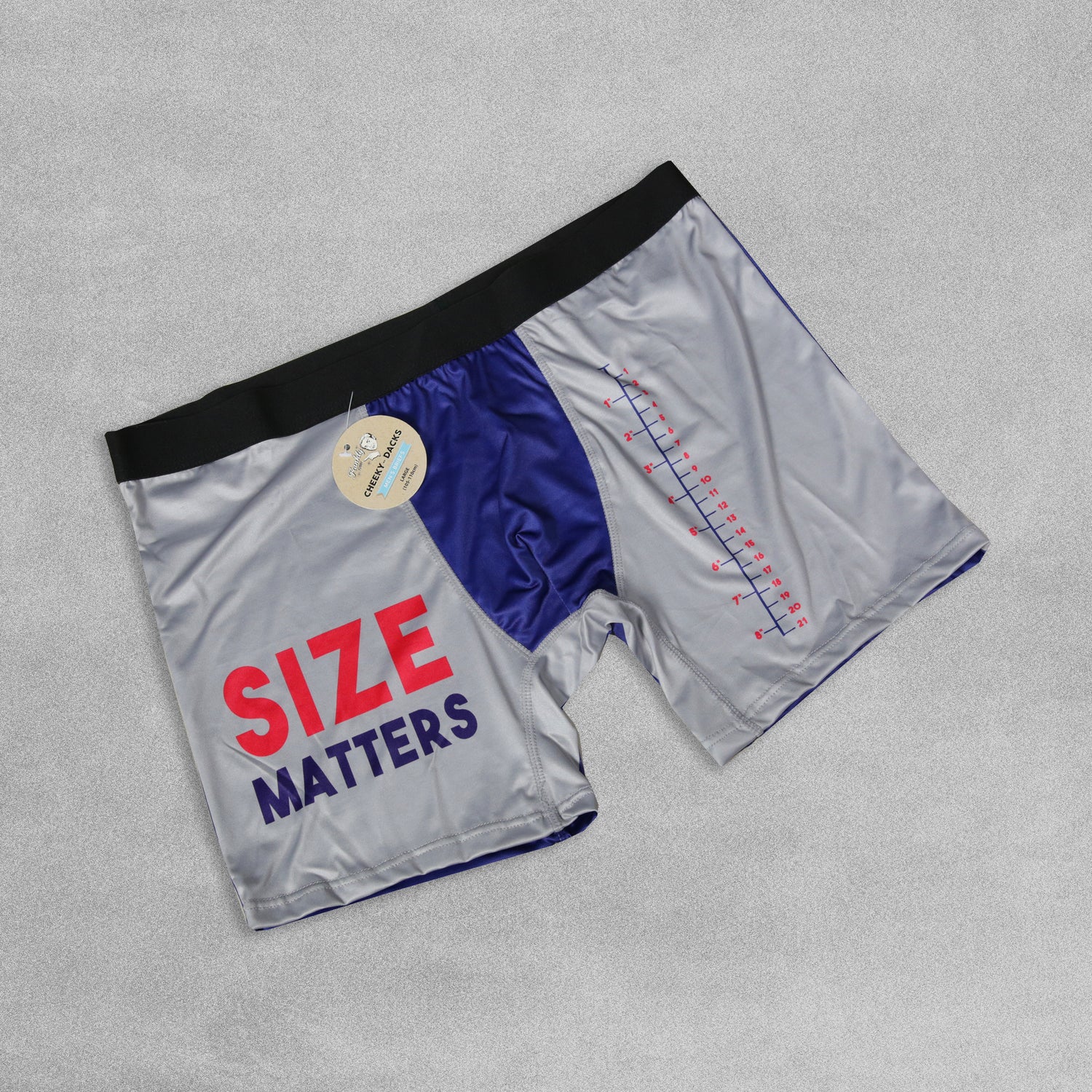 Mens Novelty Boxer Shorts - Size Matters! – In-Excess Direct