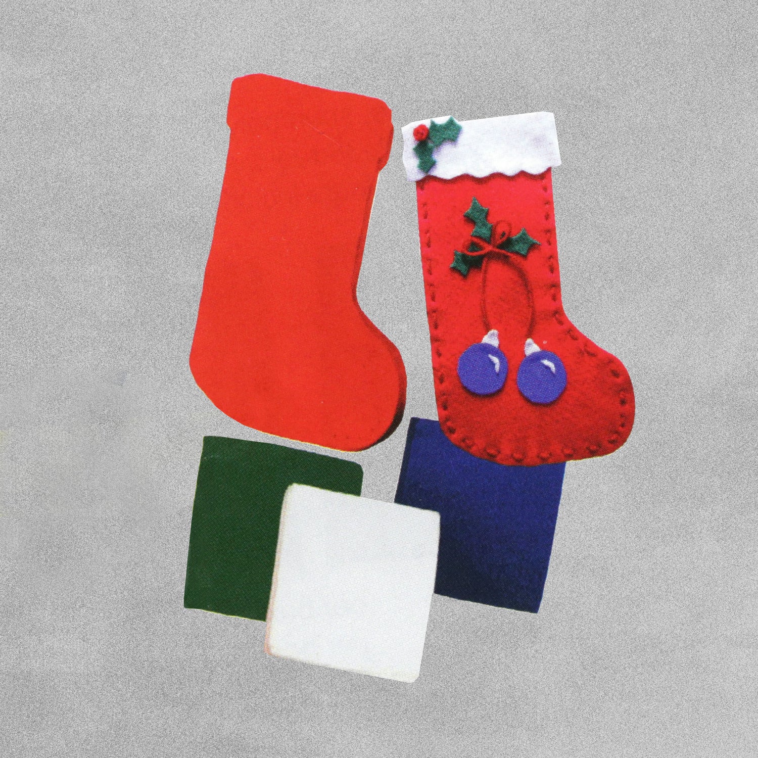 Baker Ross Mini Felt Christmas Stockings (Pack of 8) Christmas Crafts