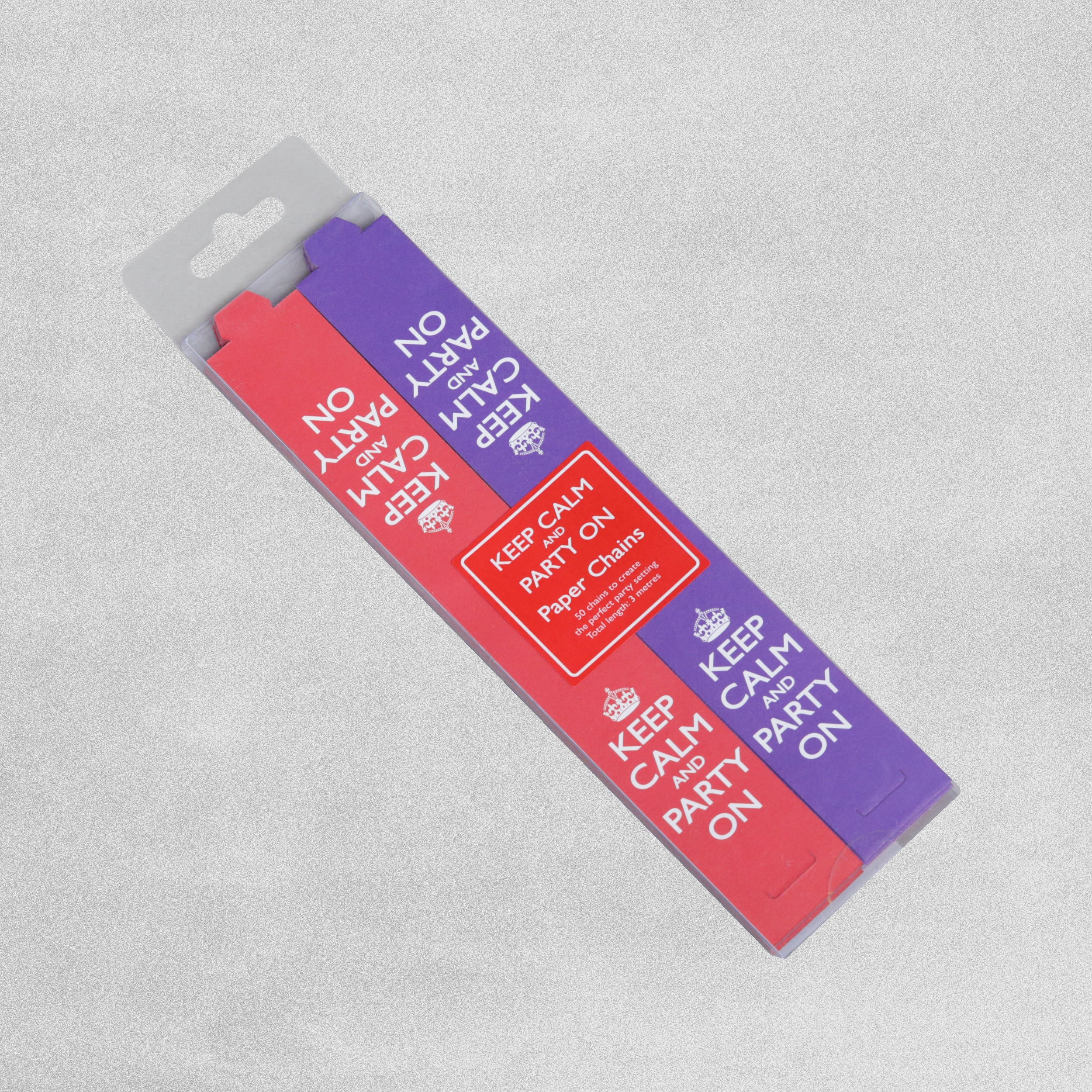 Keep Calm and Party On Paper Chains - Various Colours Available