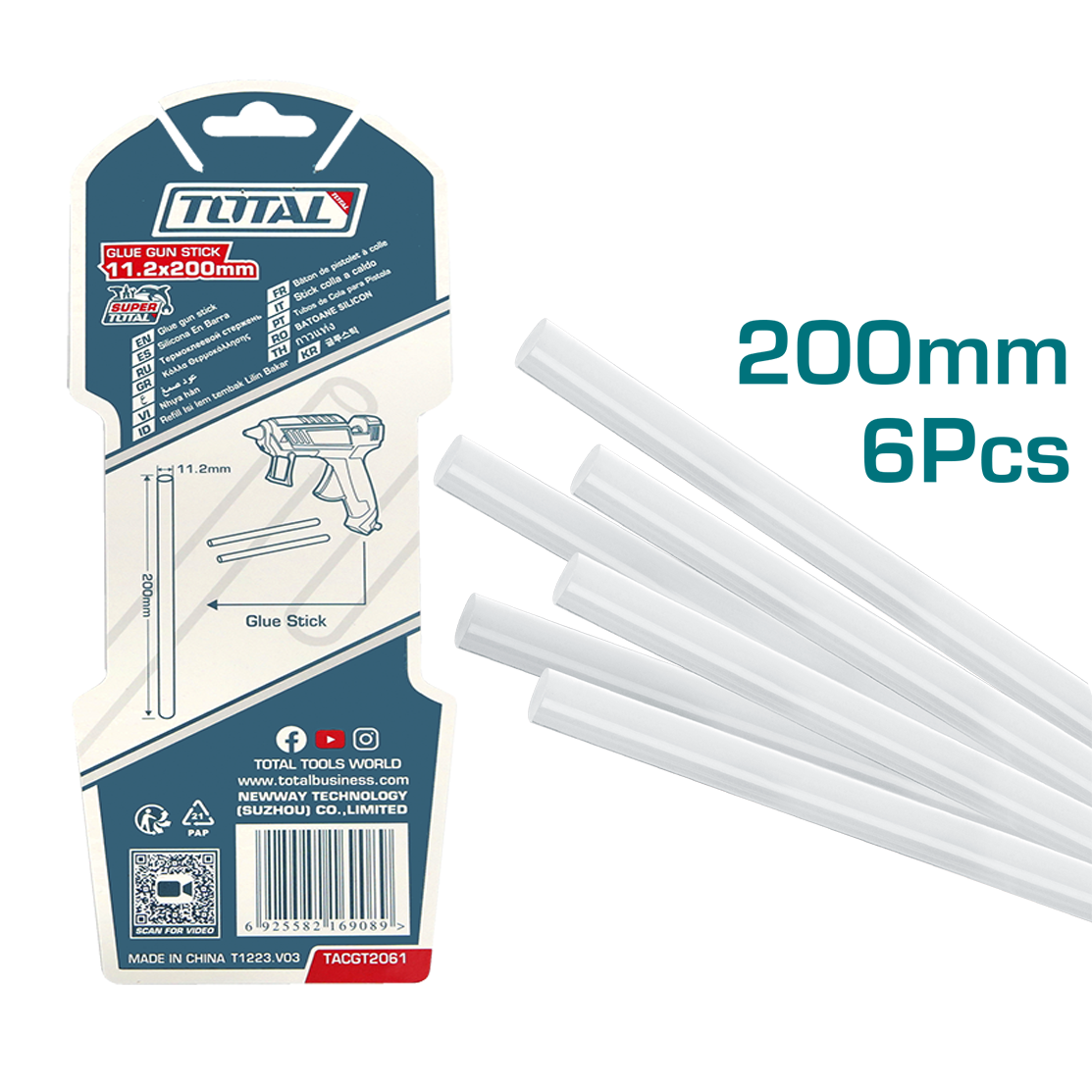 Total Glue Gun Stick - 11.2mm x 200mm - TACGT2061