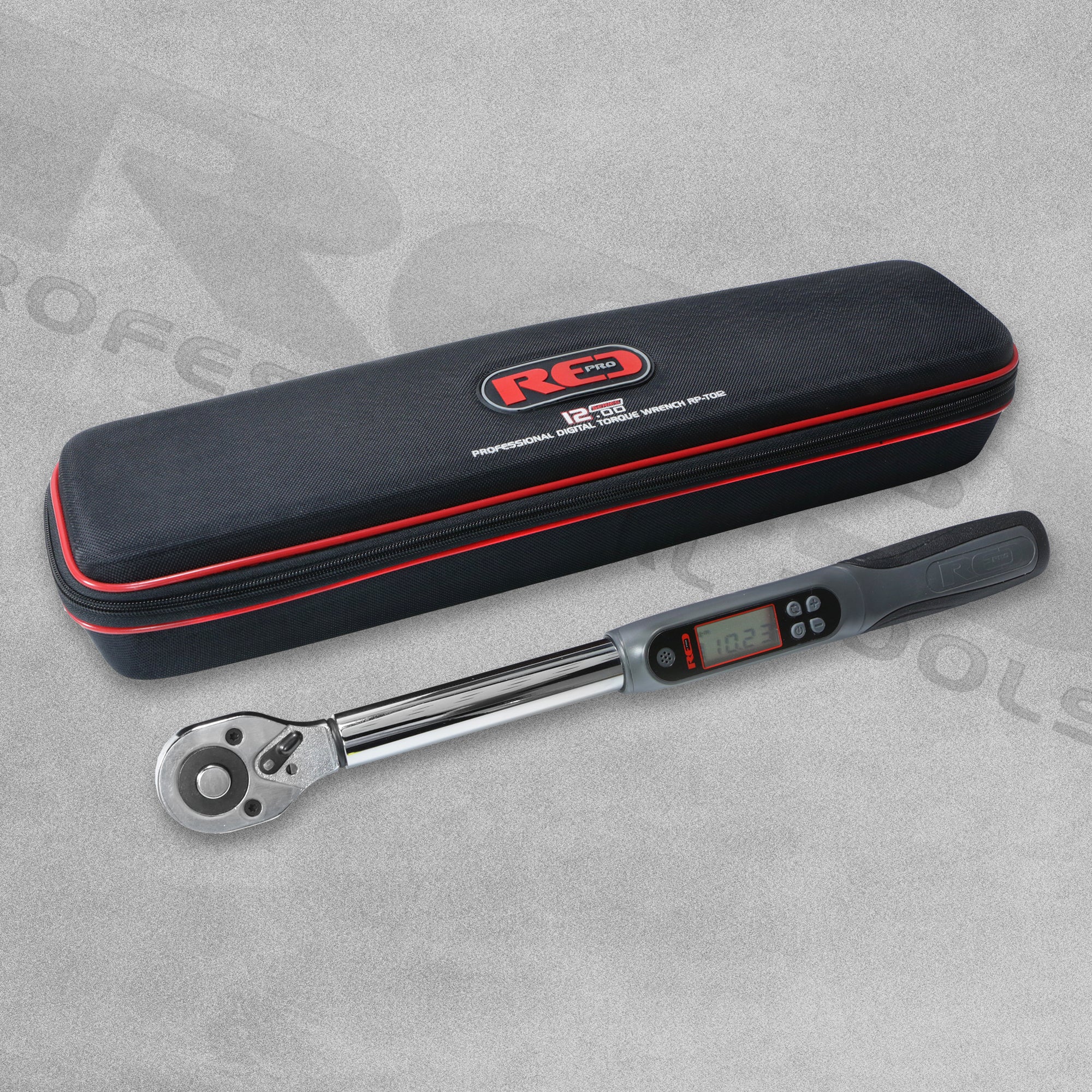 Red Pro Tools 1/2" Drive Digital Torque Wrench (430mm)