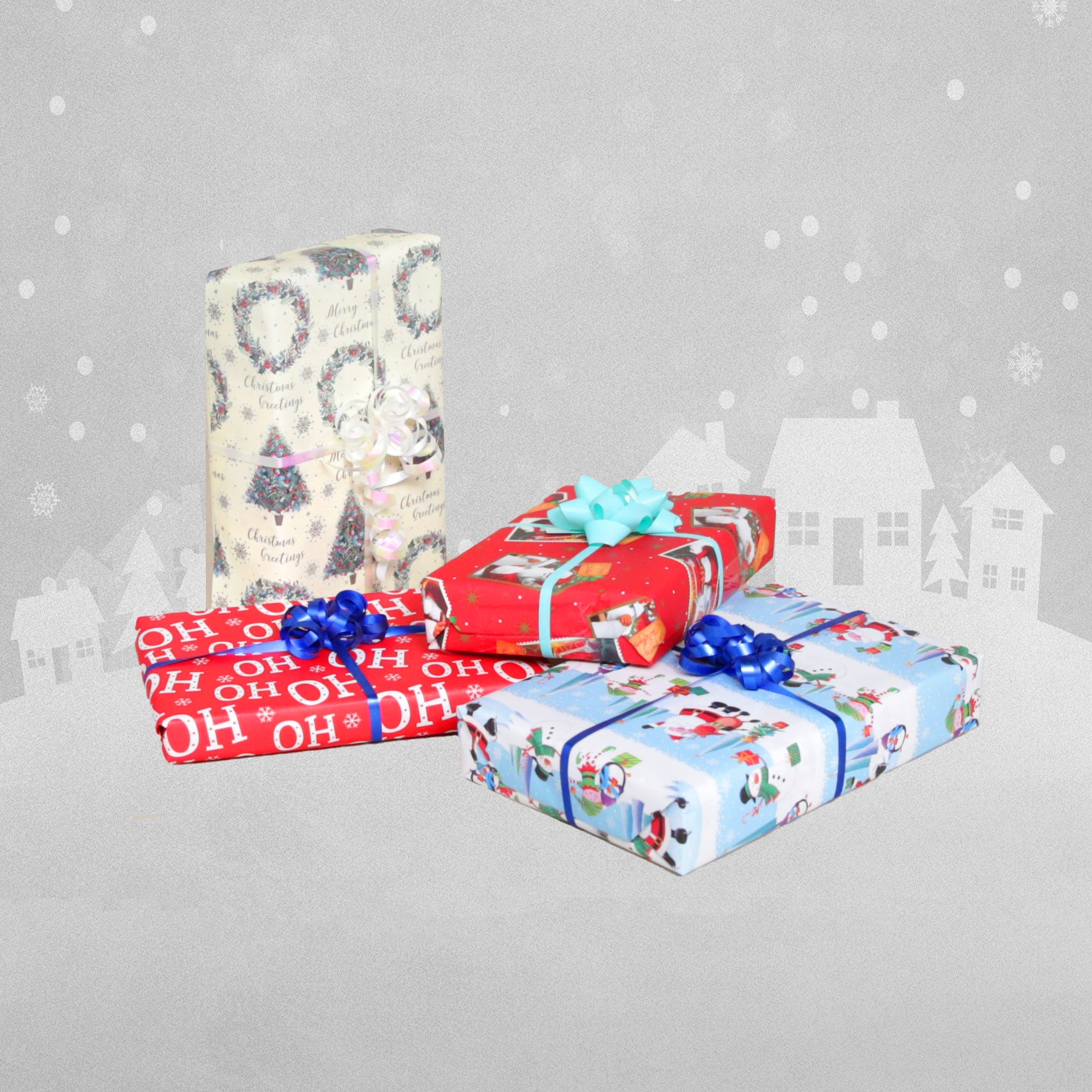 GiftMaker Christmas Gift Wrap Sheets - 8pcs