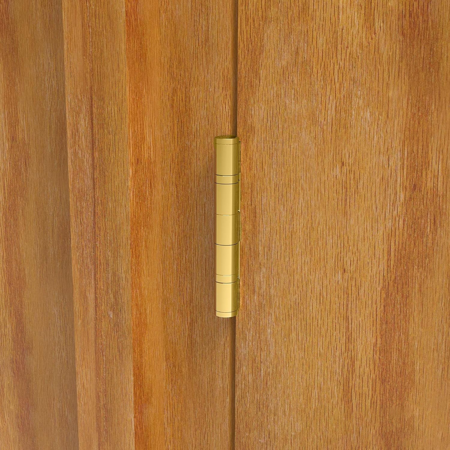 4" Polished Brass Butt Door Hinges 100 x 67 x 3mm - Pack of 2