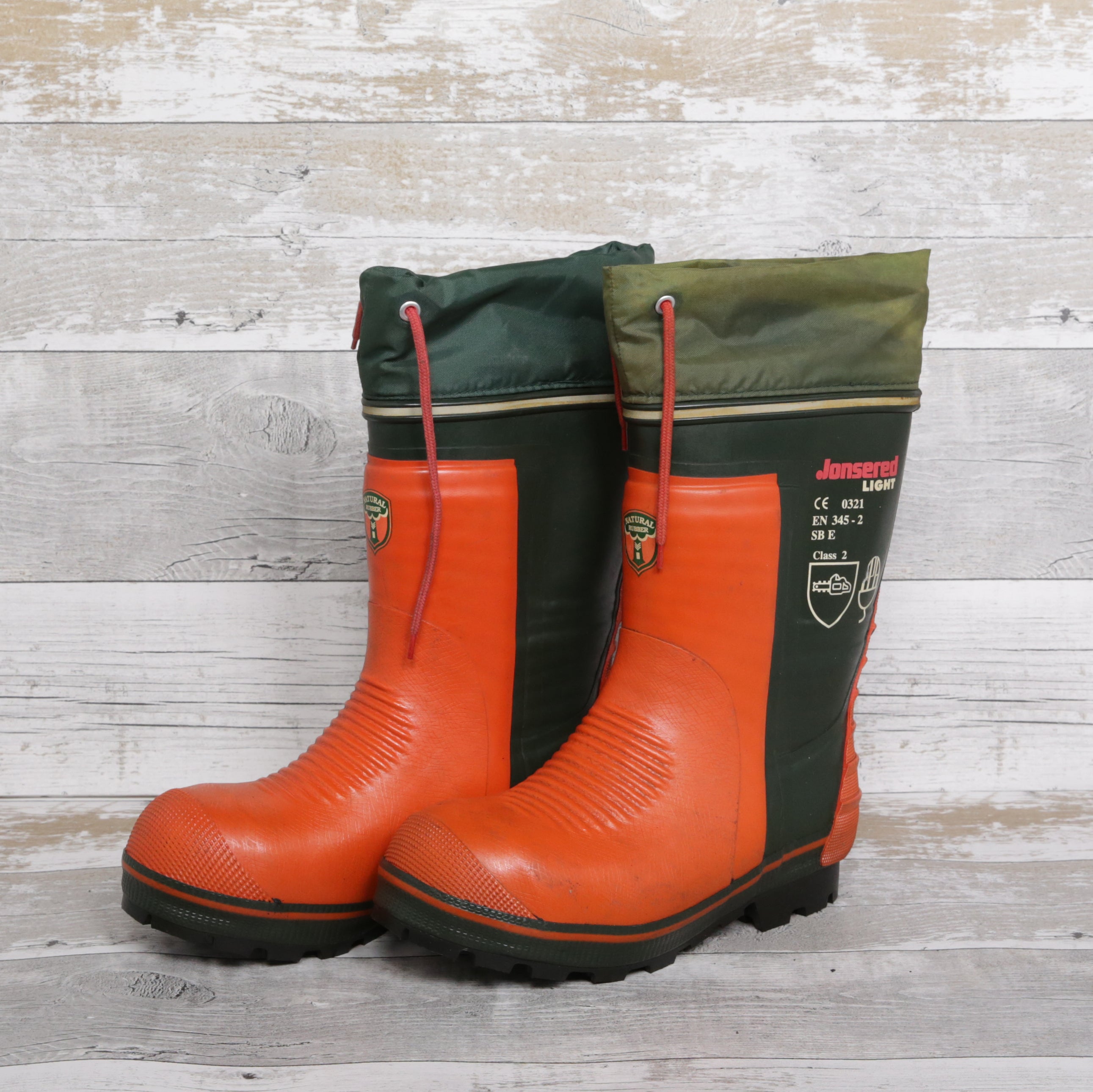 De-Branded Steel Toe Cap Chainsaw Class 2 Wellington Boots UK5.5