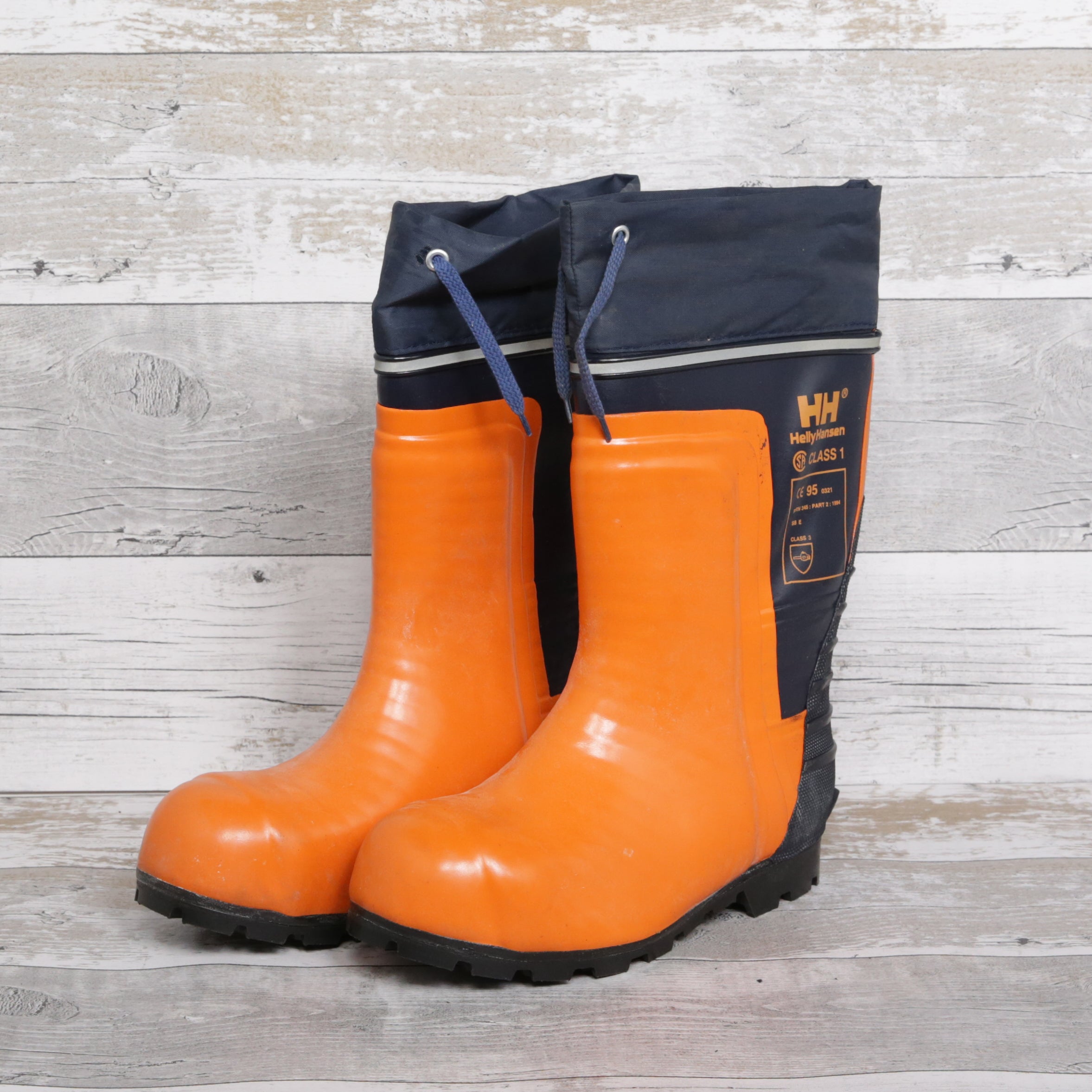 De-Branded Steel Toe Cap Chainsaw Class 3 Wellington Boots UK5.5