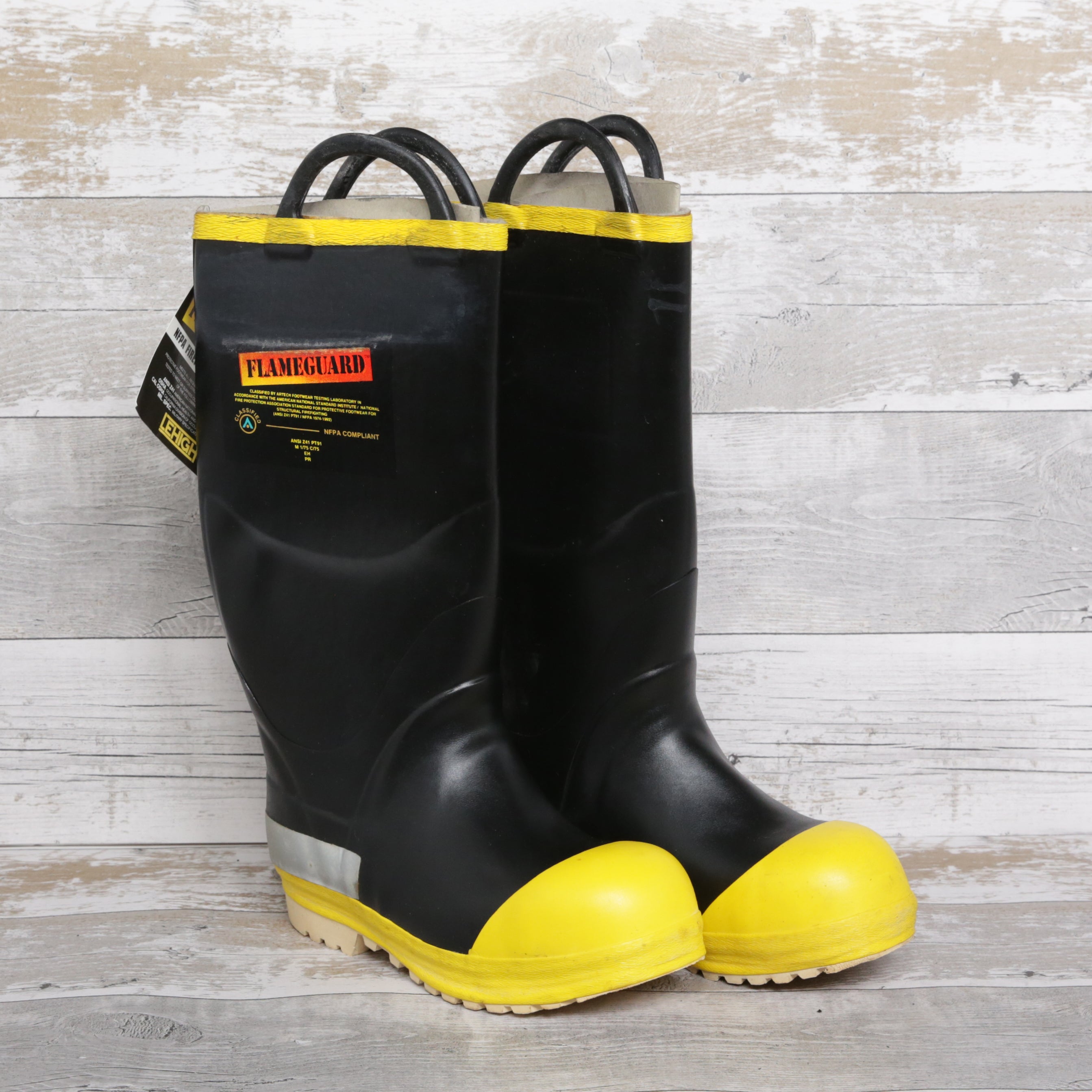 De-Branded Flameguard Safety Wellington Boots UK7