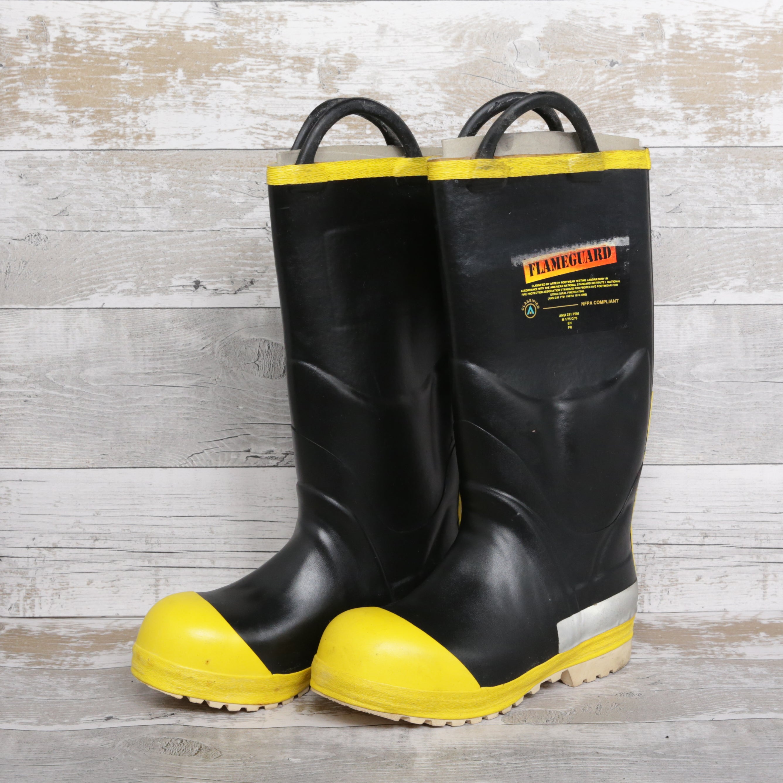 De-Branded Flameguard Safety Wellington Boots UK7