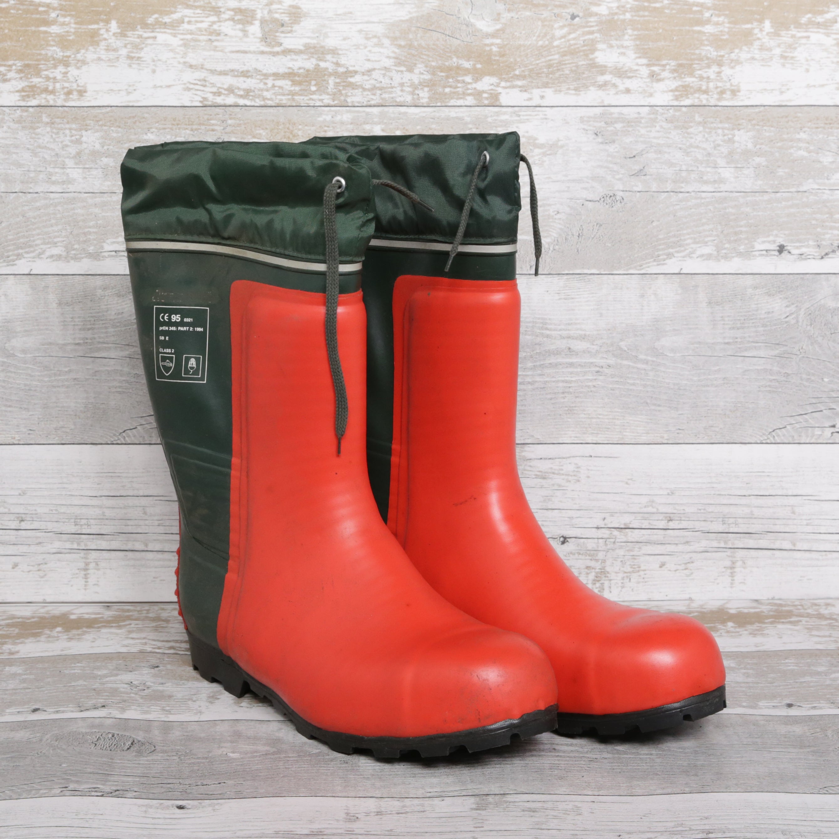 De-Branded Steel Toe Cap Chainsaw Class 2 Wellington Boots UK14.5