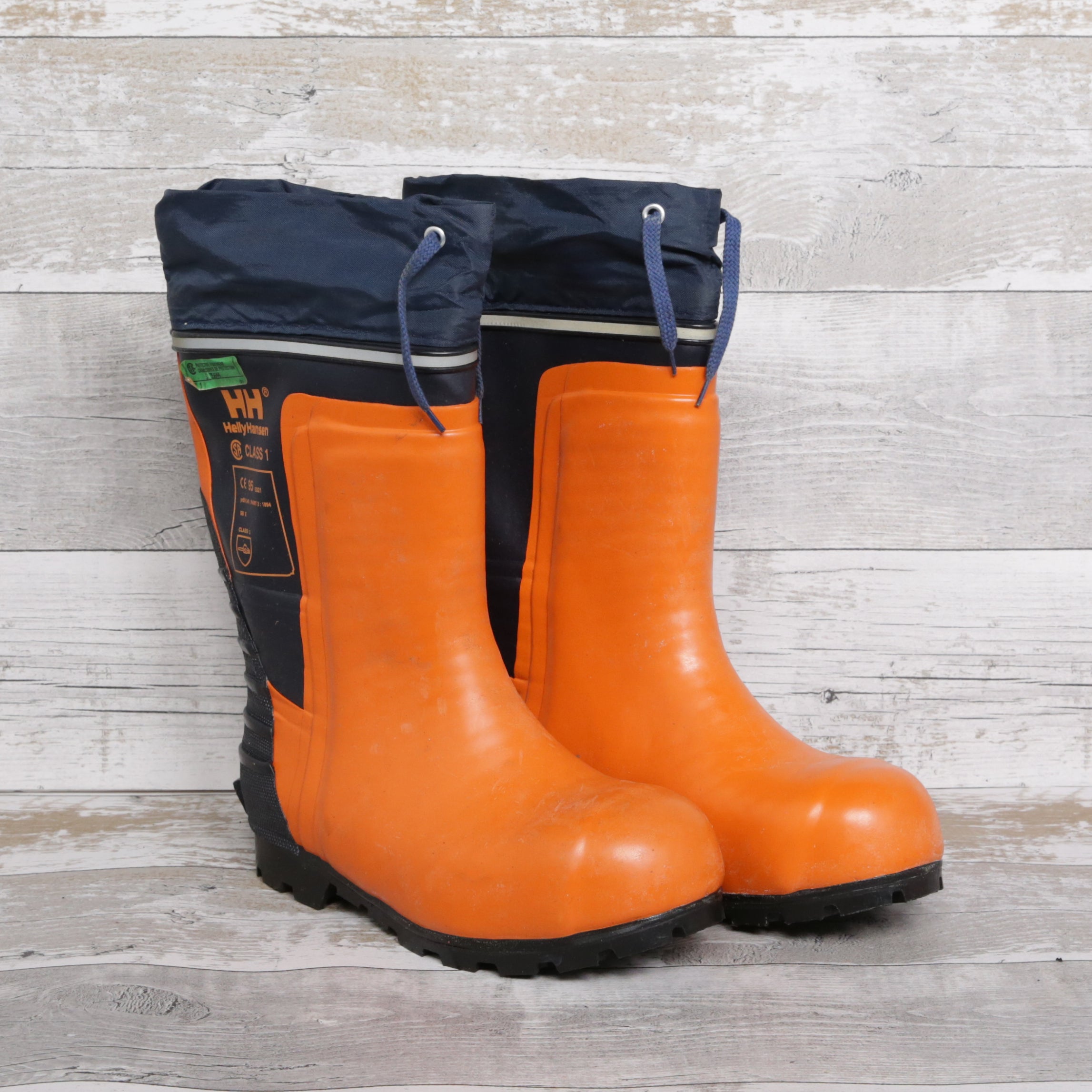 De-Branded Steel Toe Cap Chainsaw Class 3 Wellington Boots UK5.5