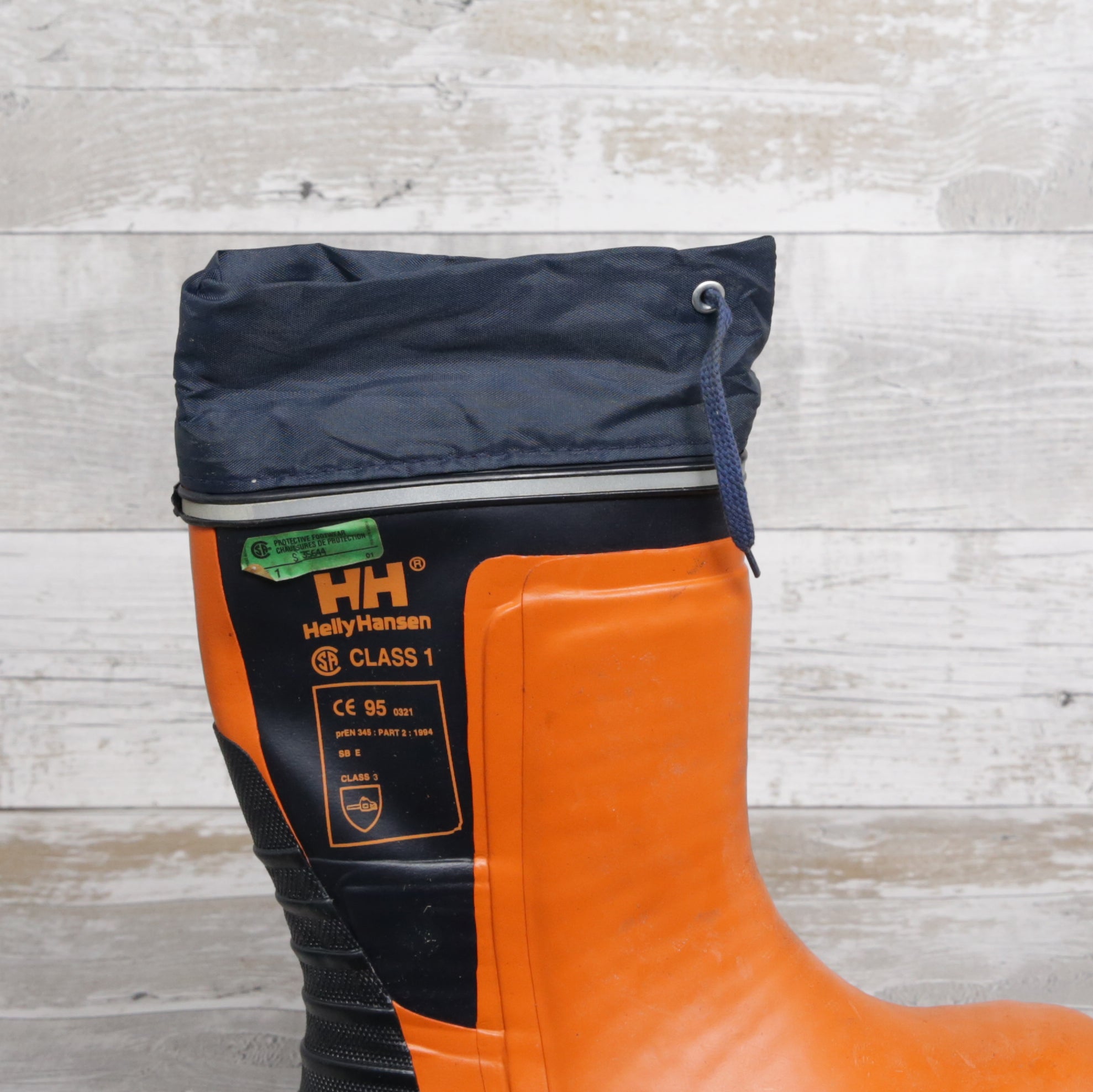 De-Branded Steel Toe Cap Chainsaw Class 3 Wellington Boots UK5.5