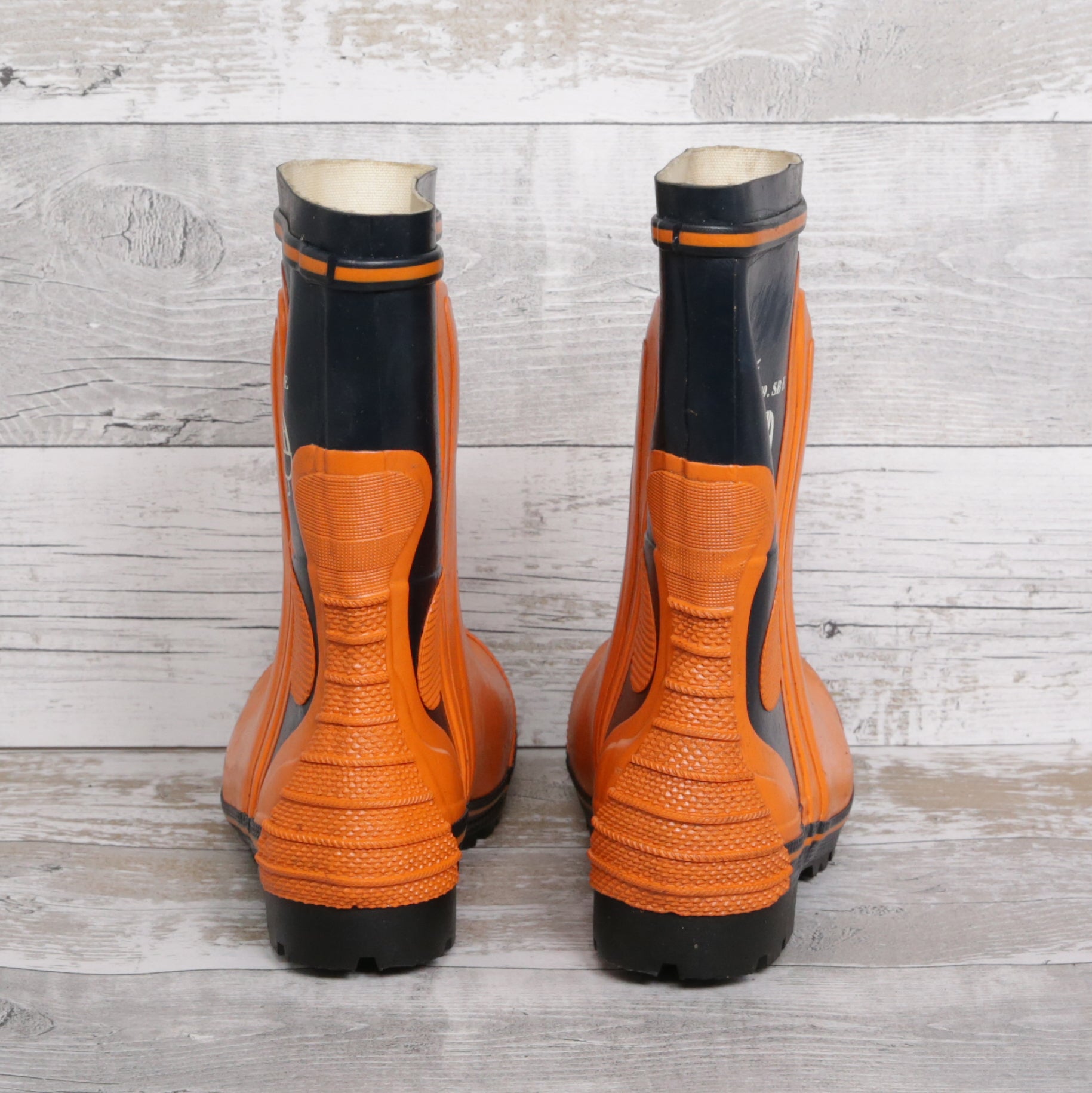 De-Branded Steel Toe Cap Chainsaw Class 2 Wellington Boots UK5