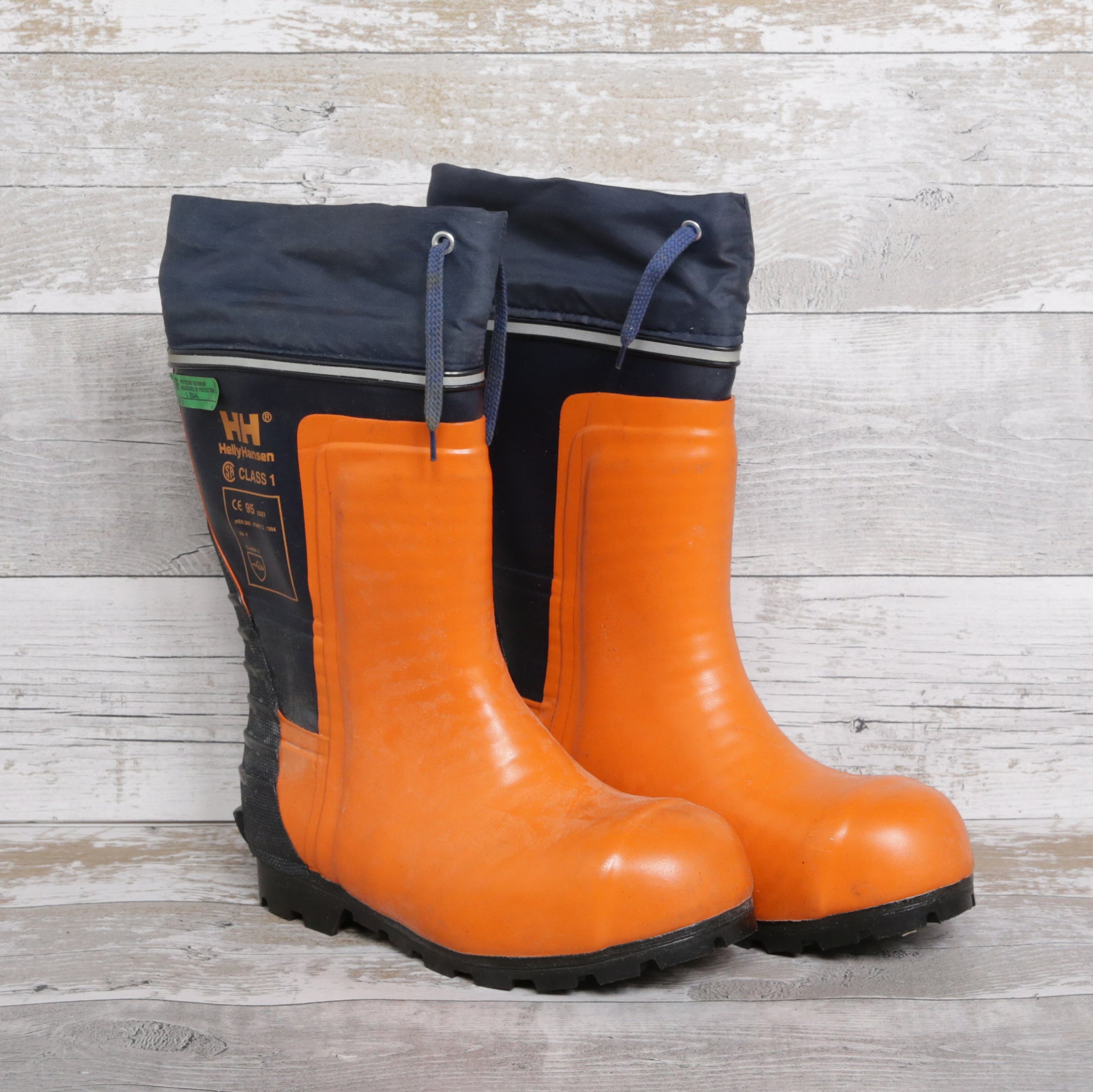 De-Branded Steel Toe Cap Chainsaw Class 3 Wellington Boots UK5.5