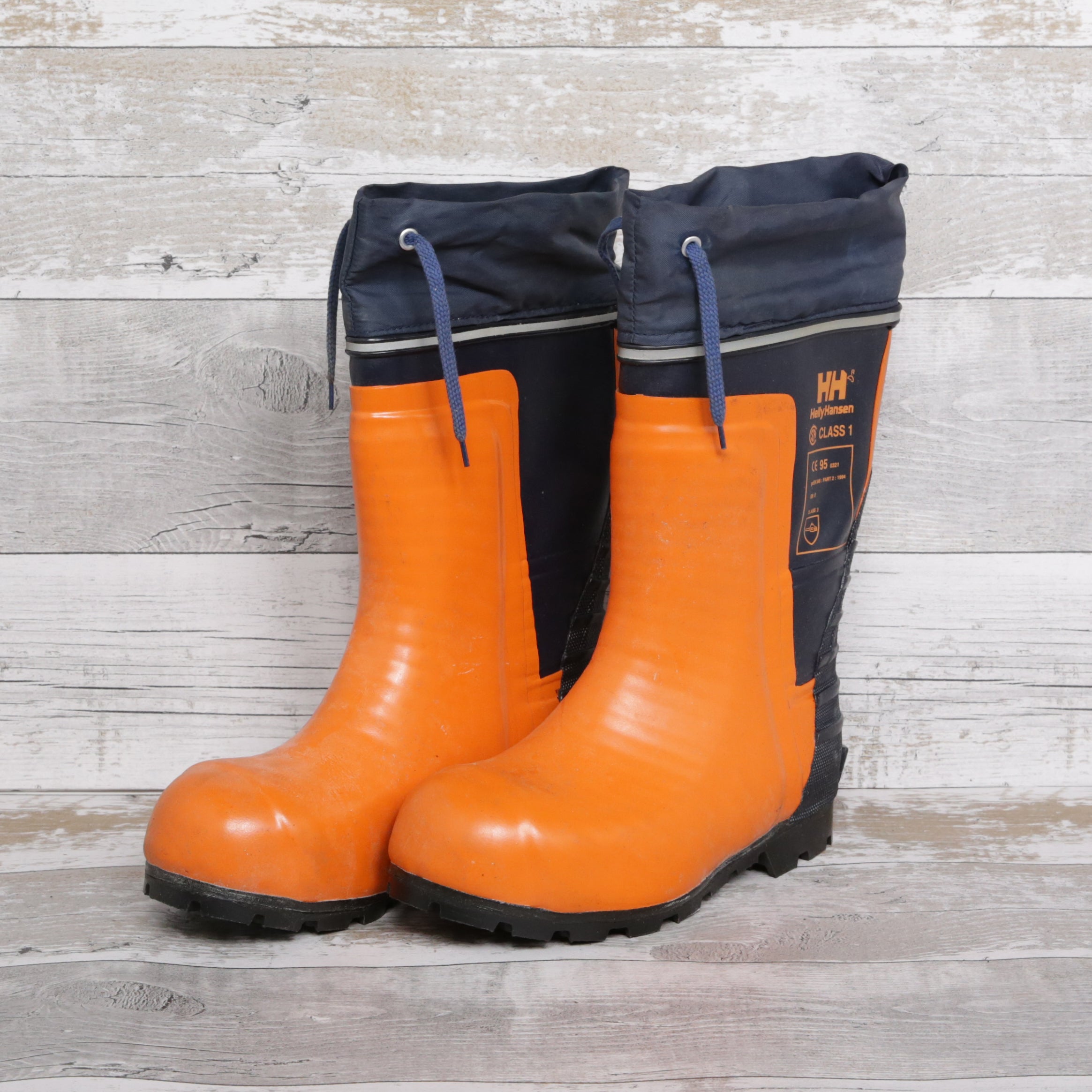 De-Branded Steel Toe Cap Chainsaw Class 3 Wellington Boots UK5.5