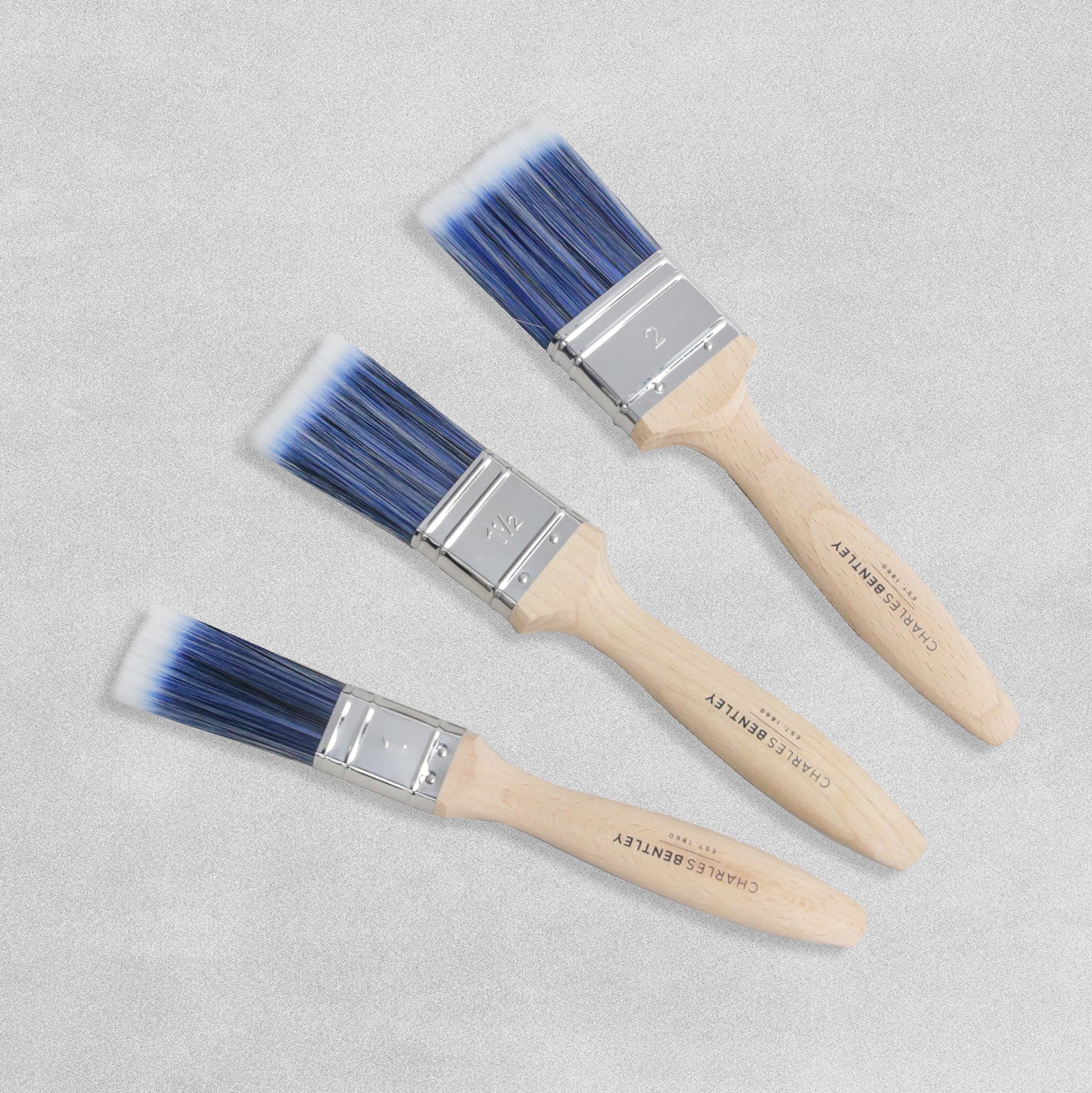 Charles Bentley - Renovate Brush Set Wood Handles - 3pcs