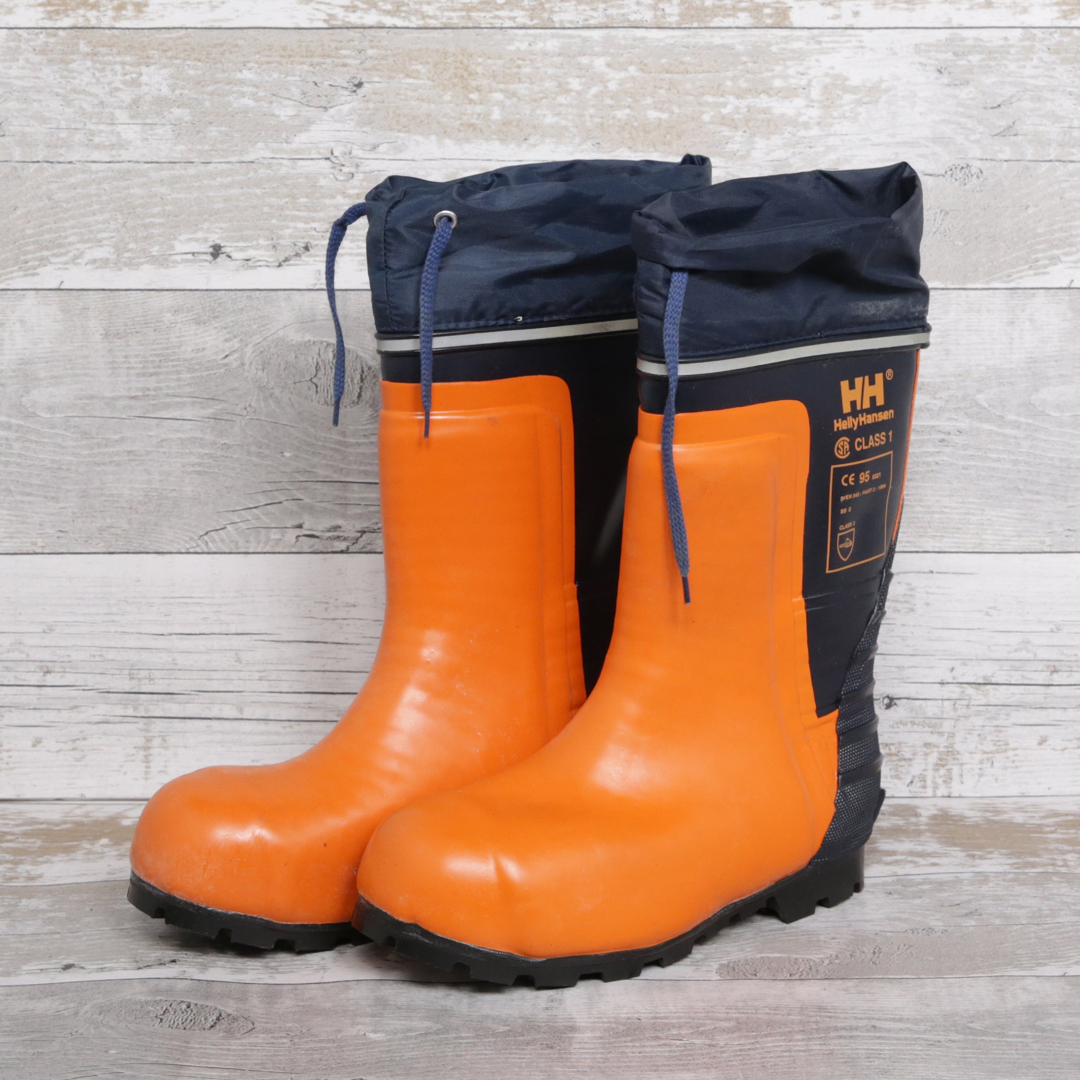 De-Branded Steel Toe Cap Chainsaw Class 3 Wellington Boots UK5.5